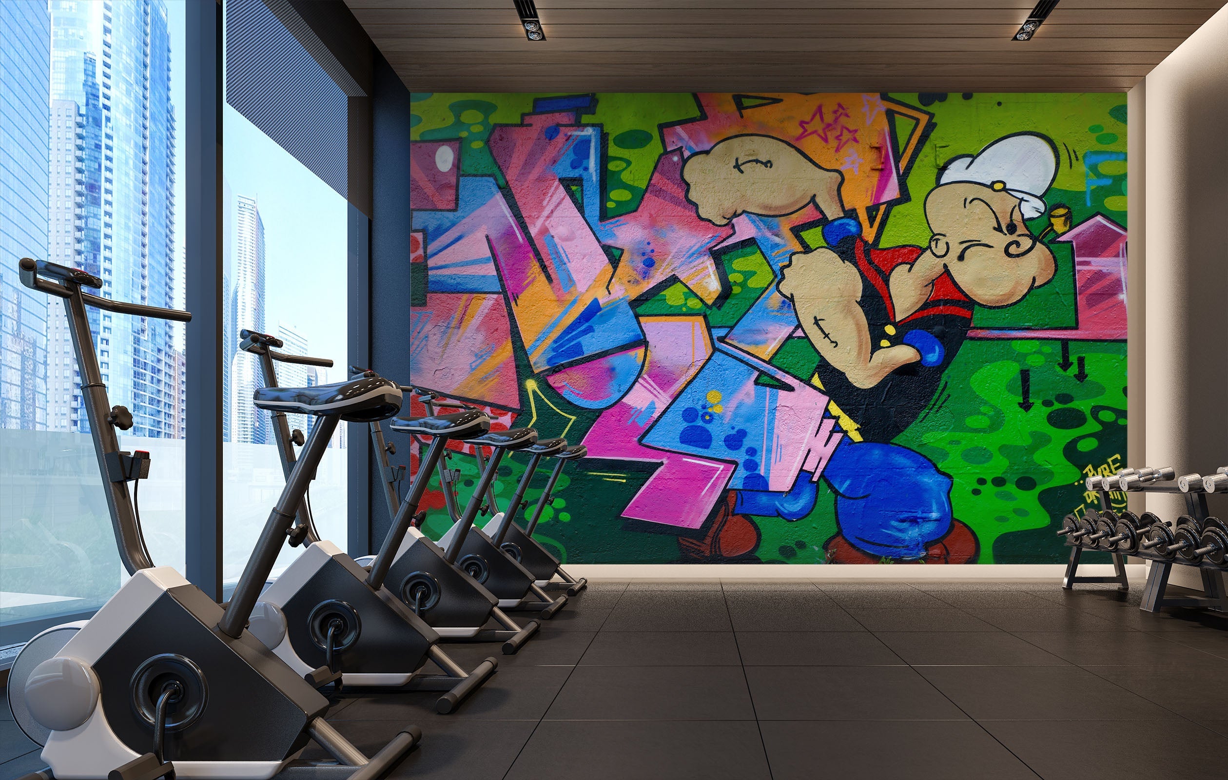 3D Graffiti Movement 017 Wall Murals Wallpaper AJ Wallpaper 2