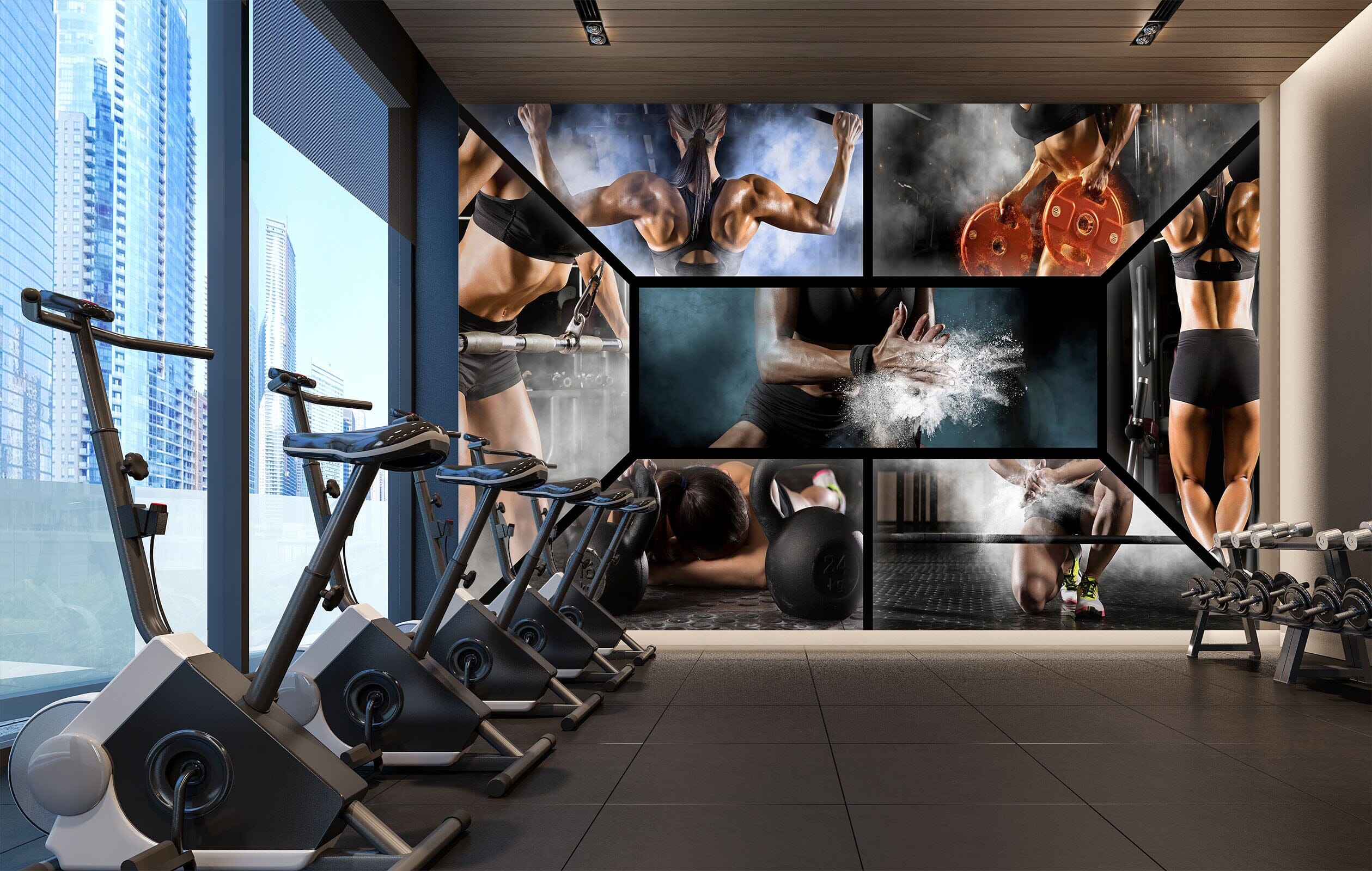 3D Crazy Fitness 309 Wall Murals Wallpaper AJ Wallpaper 2