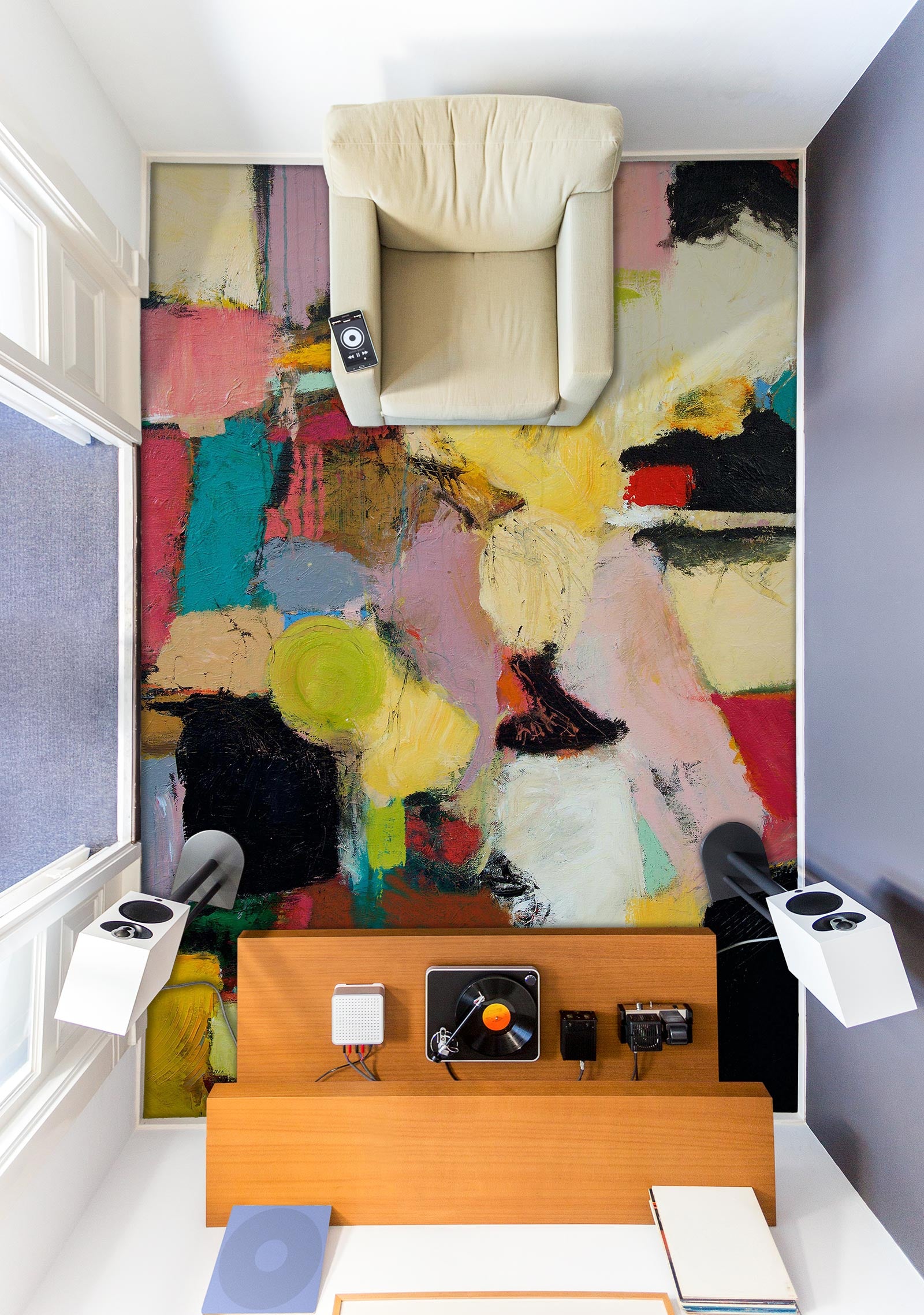 3D Color Block Pigment 9696 Allan P. Friedlander Floor Mural