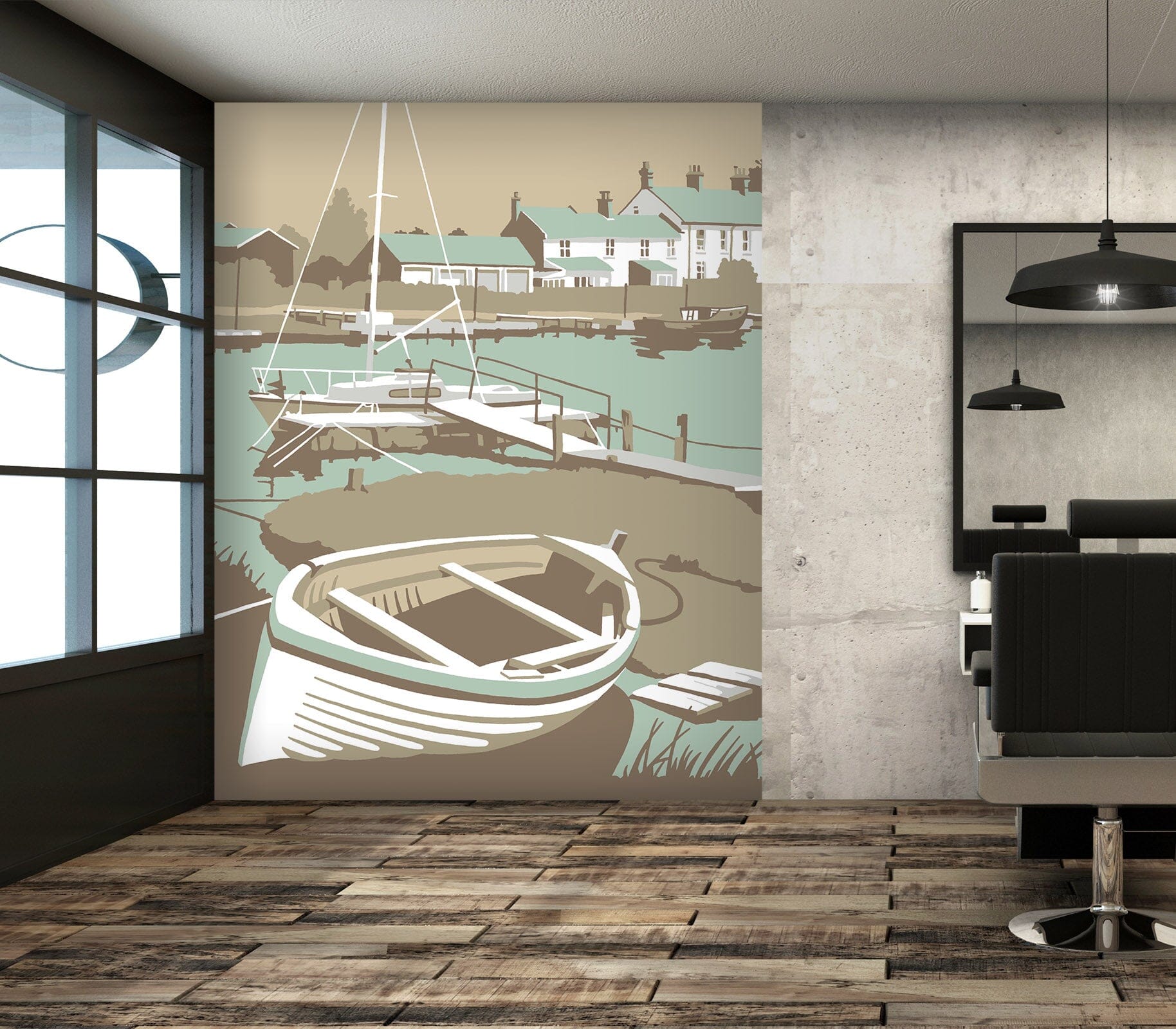 3D Southwold Harbour 1059 Steve Read Wall Mural Wall Murals Wallpaper AJ Wallpaper 2