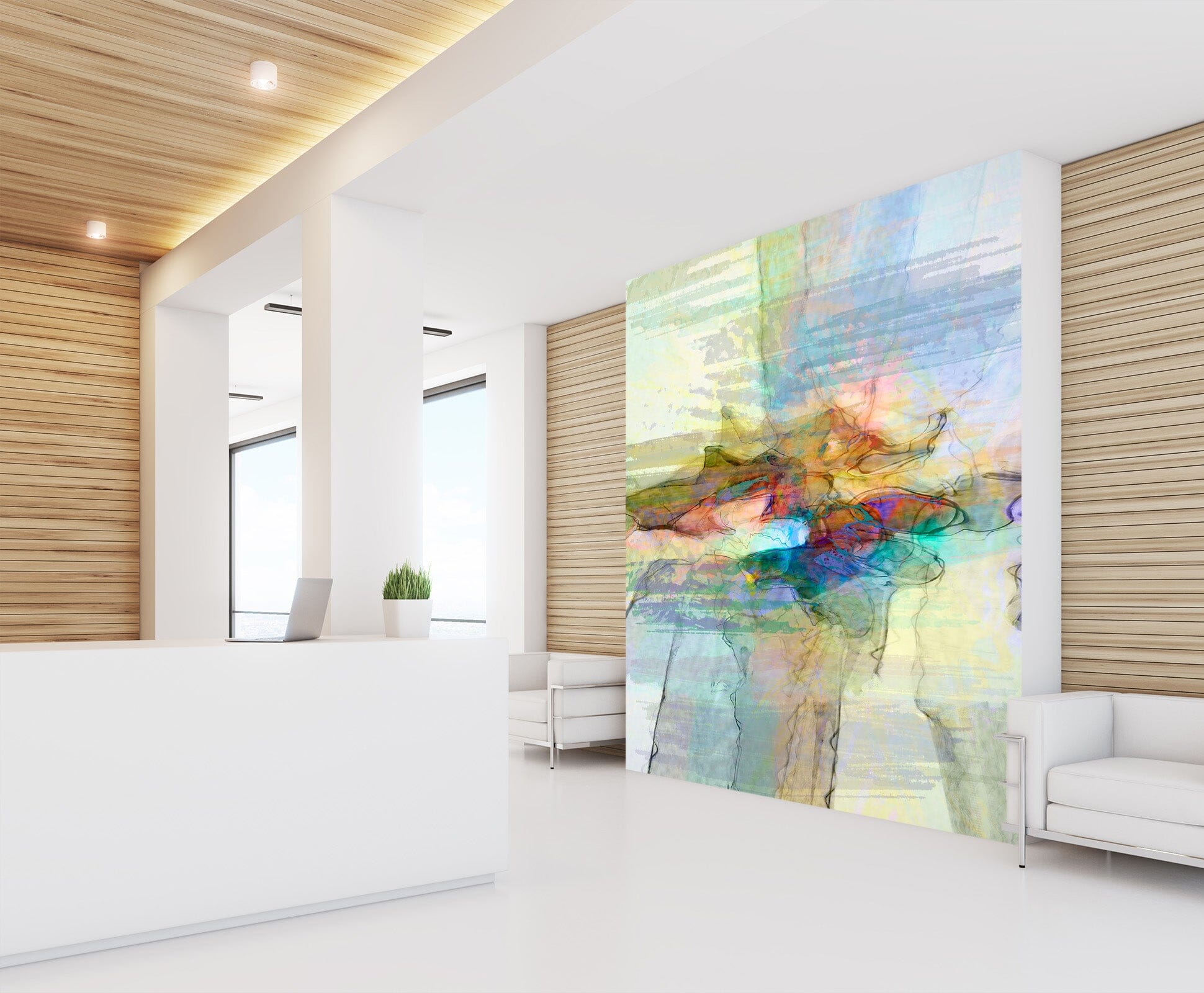 3D Blue Lake 1534 Michael Tienhaara Wall Mural Wall Murals Wallpaper AJ Wallpaper 2