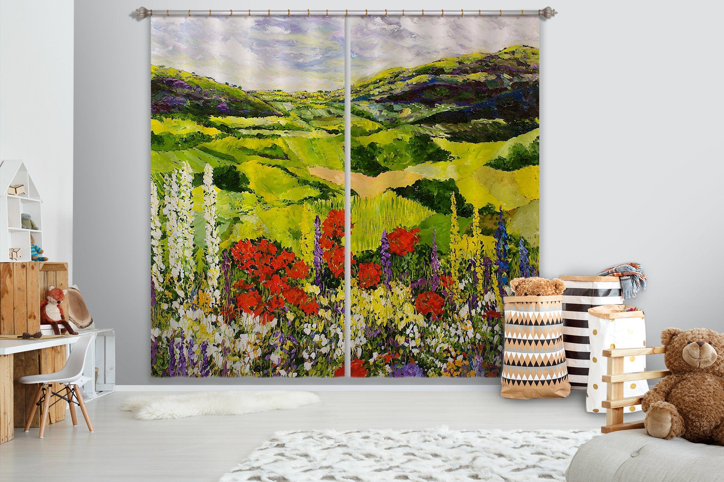 3D Cool Grass 170 Allan P. Friedlander Curtain Curtains Drapes Curtains AJ Creativity Home