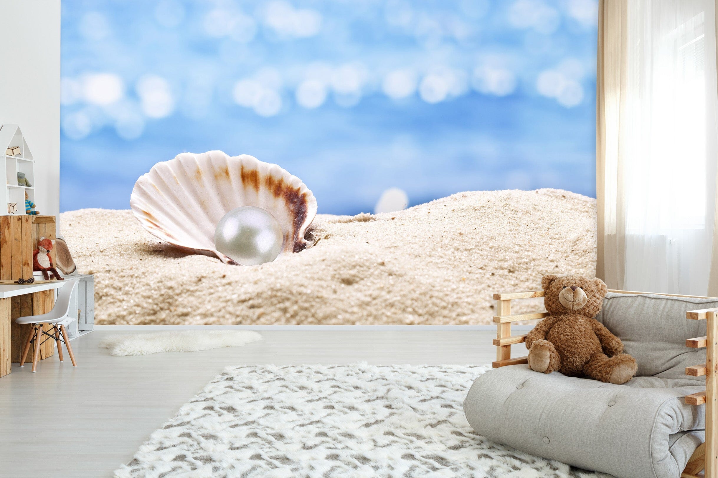3D Beach Pearl 2015 Wall Murals Wallpaper AJ Wallpaper 2