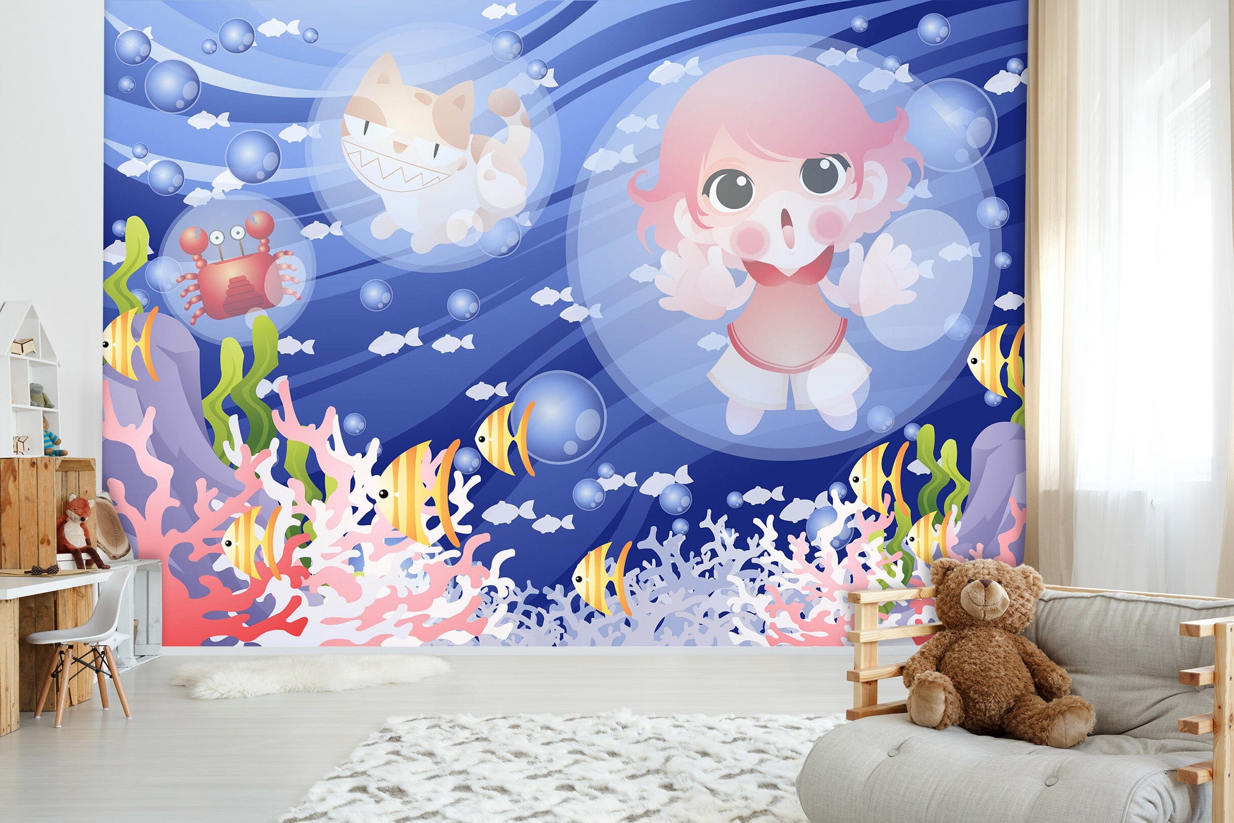 3D Bubble 1645 Wall Murals Wallpaper AJ Wallpaper 2
