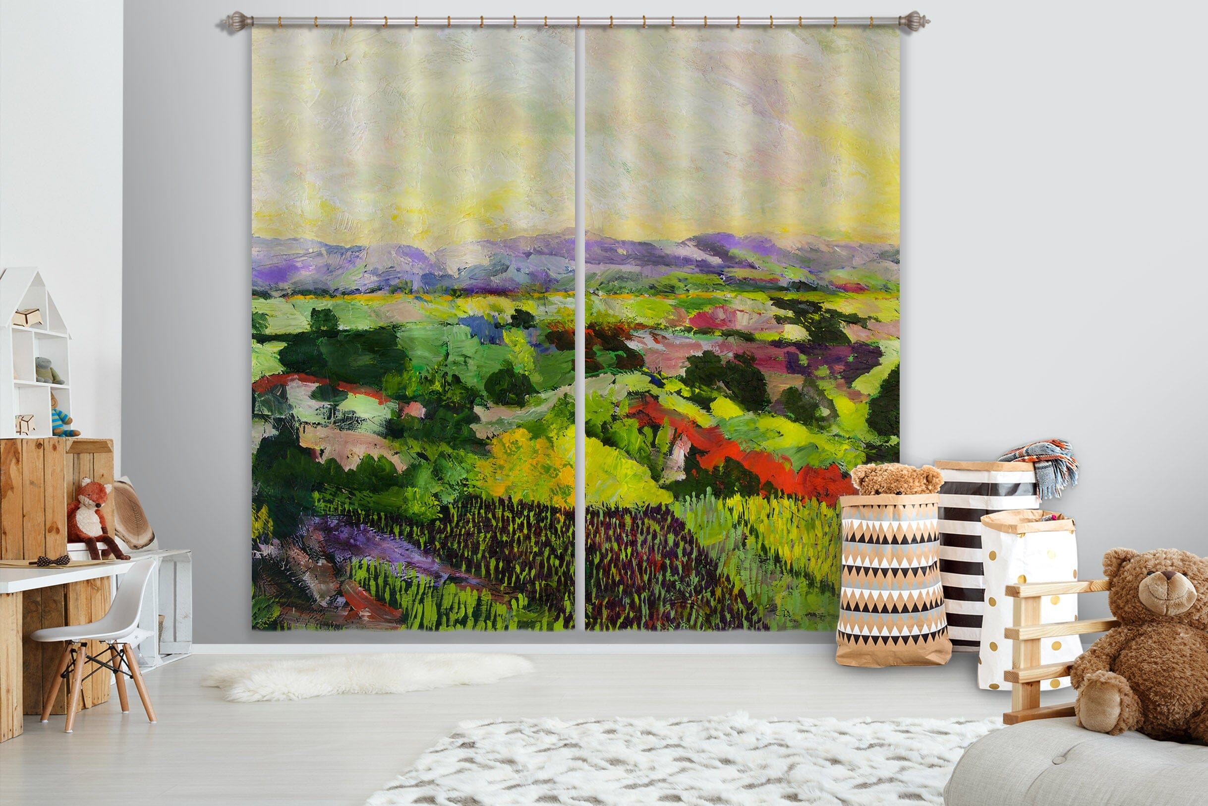 3D Green Forest 203 Allan P. Friedlander Curtain Curtains Drapes Curtains AJ Creativity Home