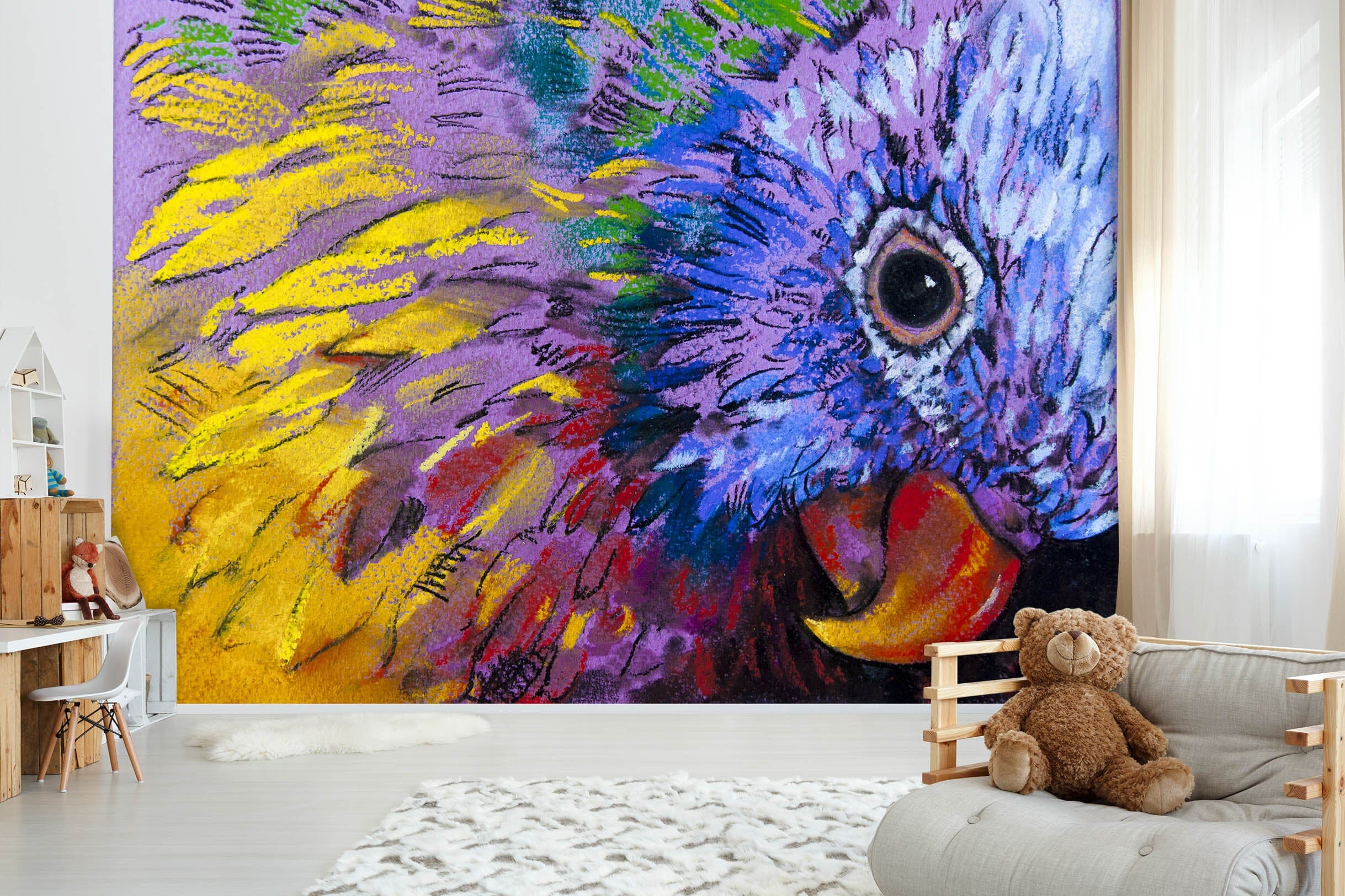 3D Graffiti Eagle 438 Wall Murals Wallpaper AJ Wallpaper 2