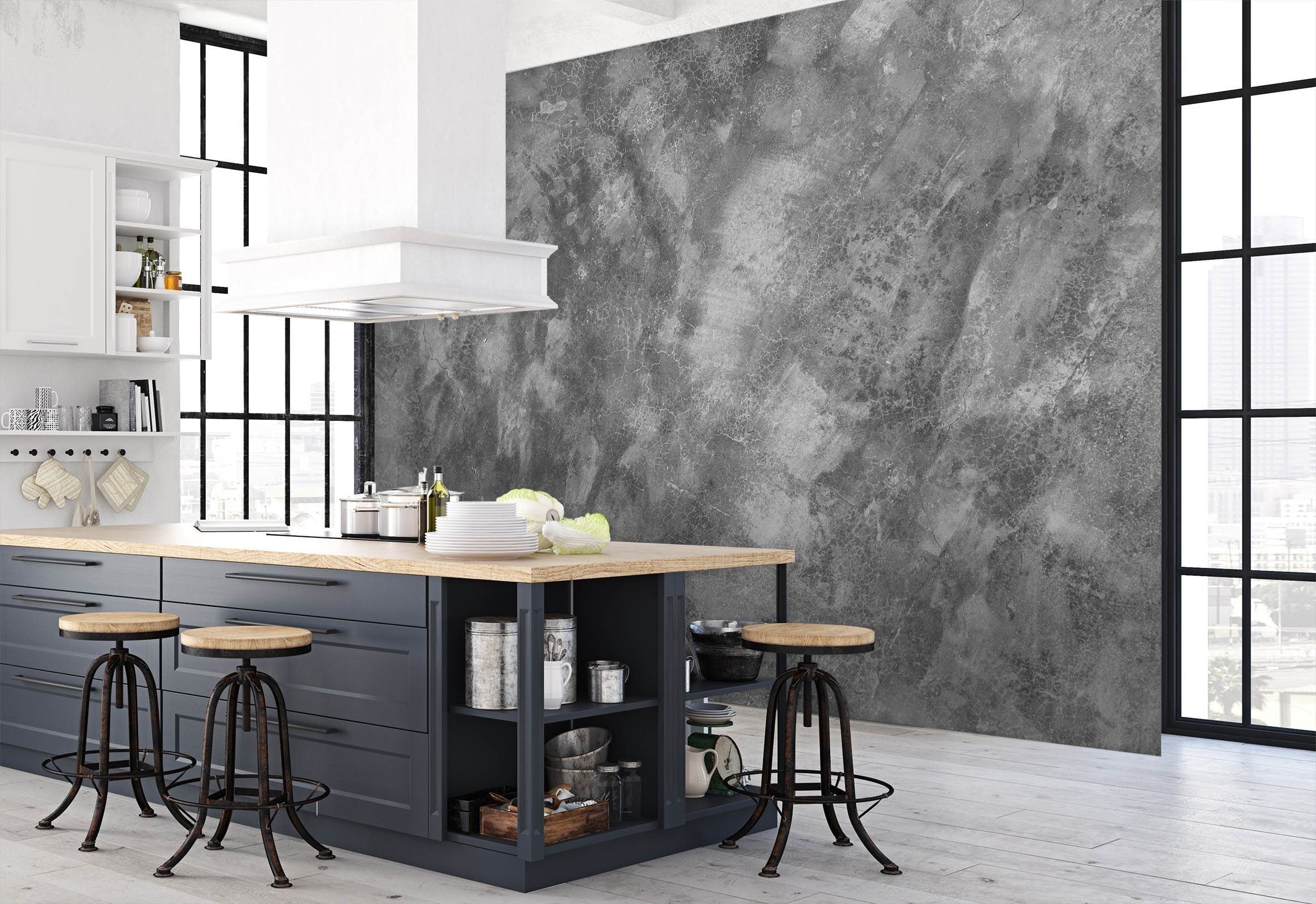 3D Black Graphic 39 Wall Murals Wallpaper AJ Wallpaper 2