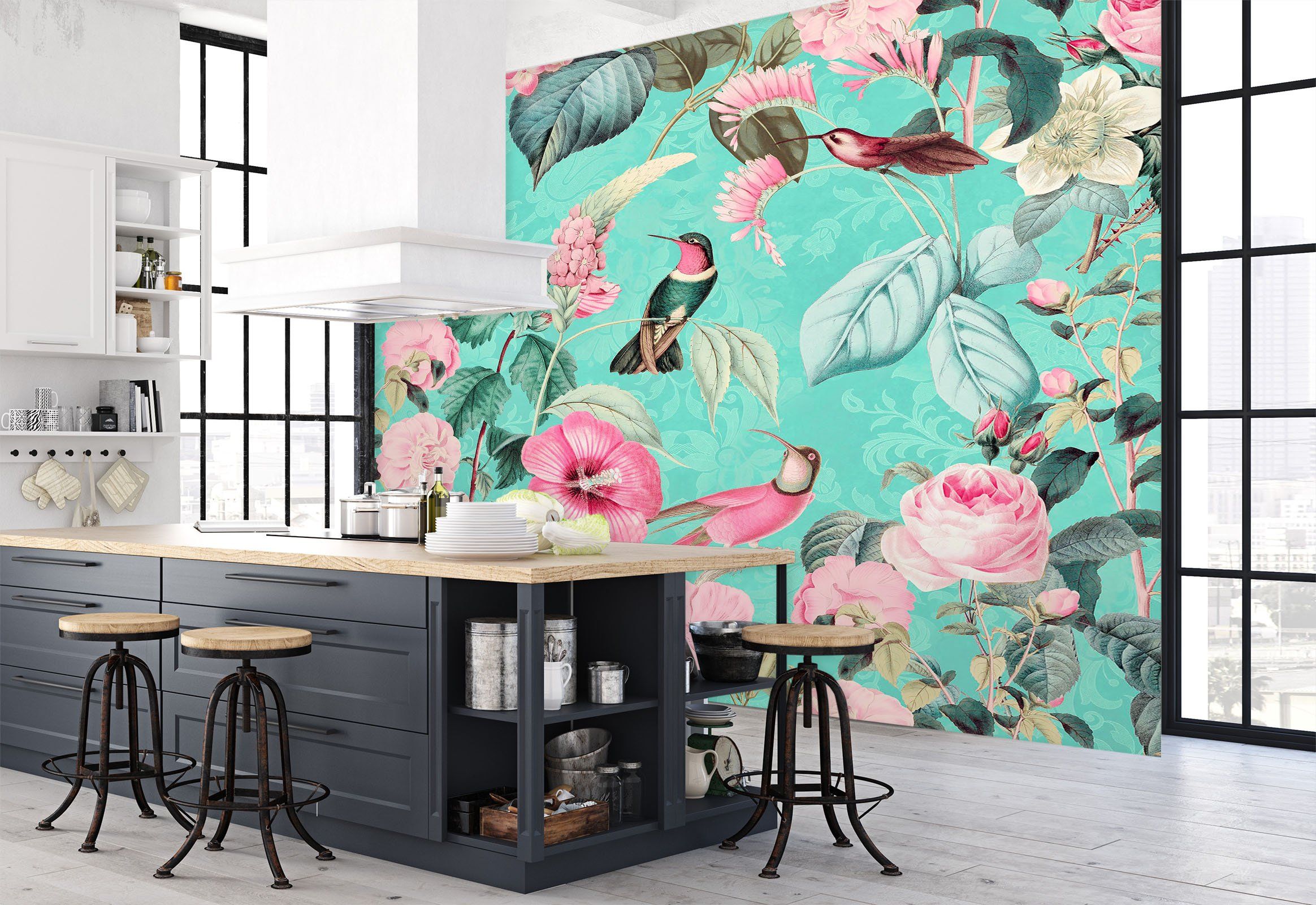 3D Bird Forest 1415 Andrea haase Wall Mural Wall Murals Wallpaper AJ Wallpaper 2