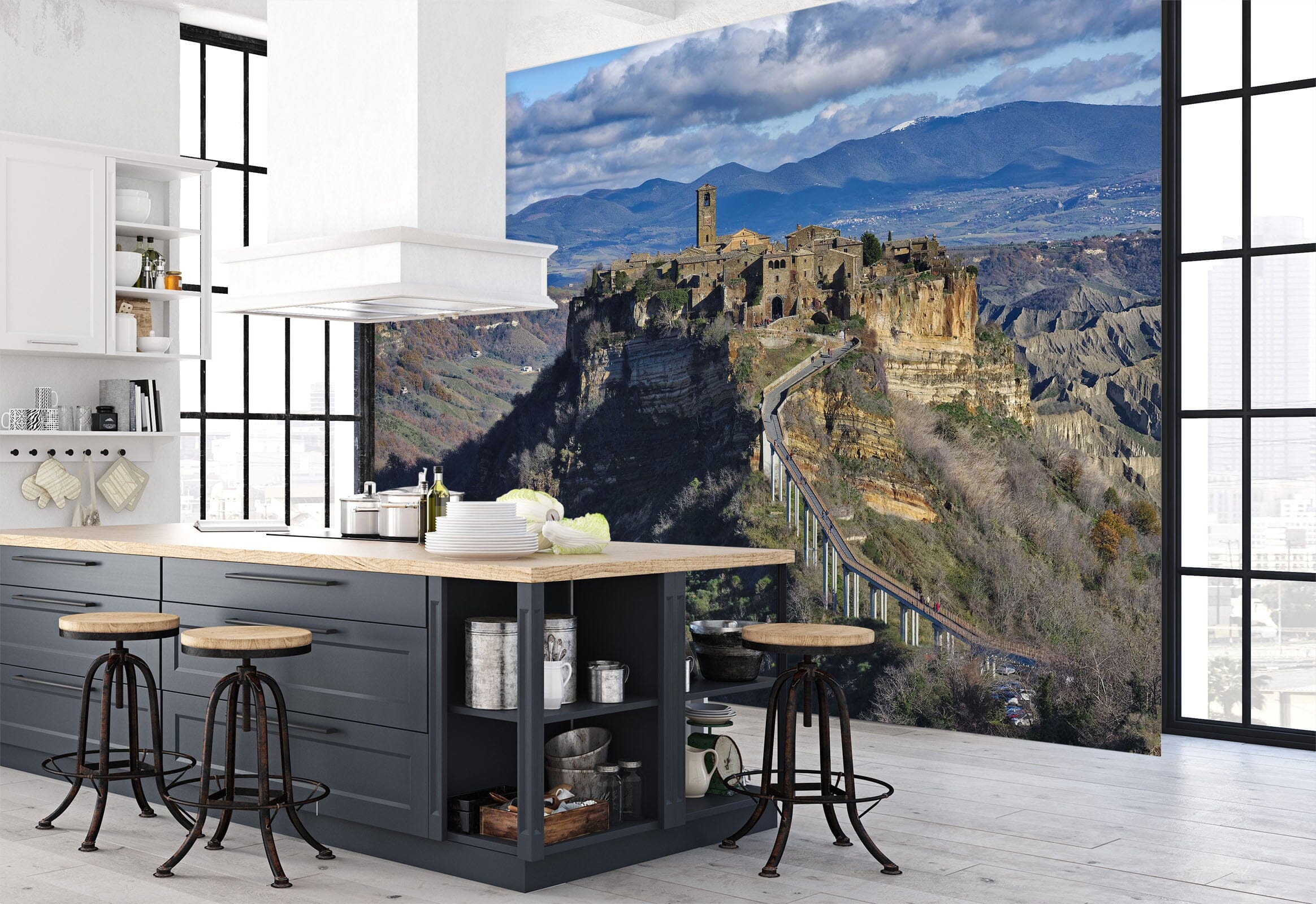 3D Mountaintop 1415 Marco Carmassi Wall Mural Wall Murals Wallpaper AJ Wallpaper 2