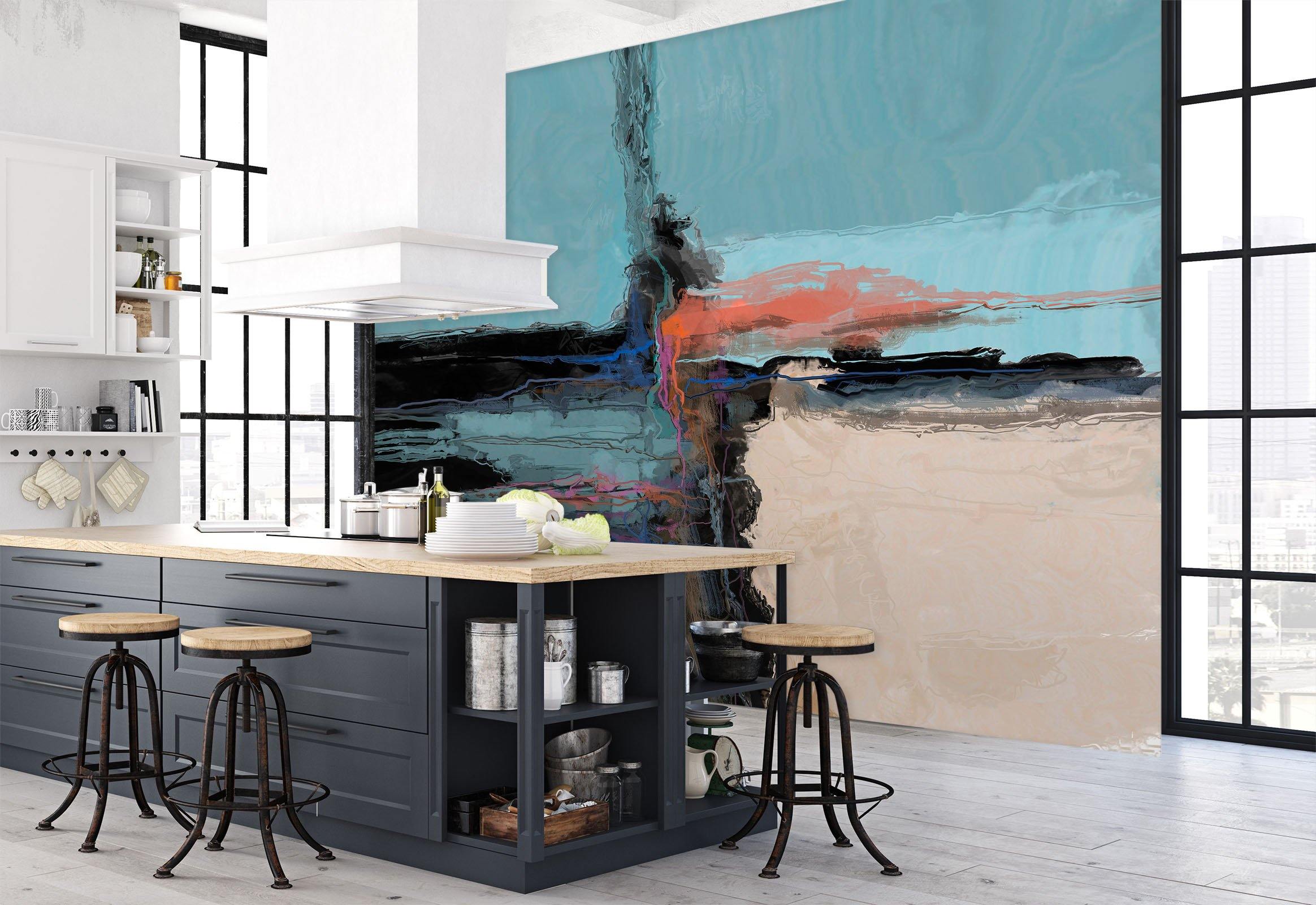 3D Black Smoke 1401 Michael Tienhaara Wall Mural Wall Murals Wallpaper AJ Wallpaper 2