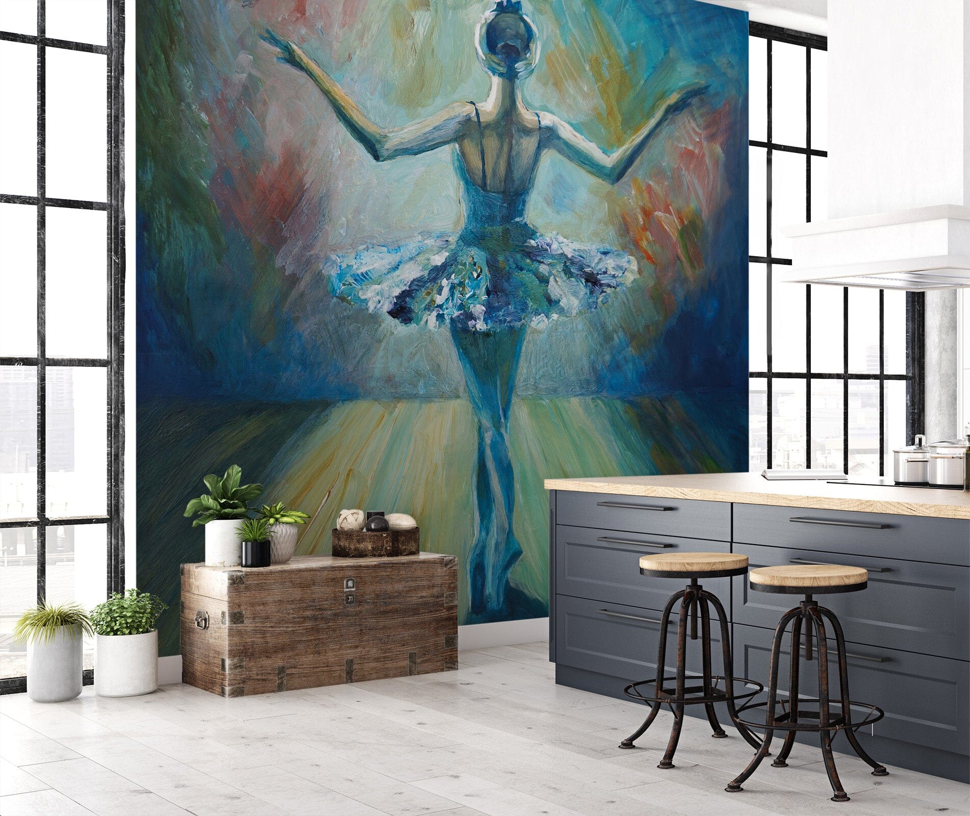 3D Ballet Dance 1009 Wall Murals Wallpaper AJ Wallpaper 2