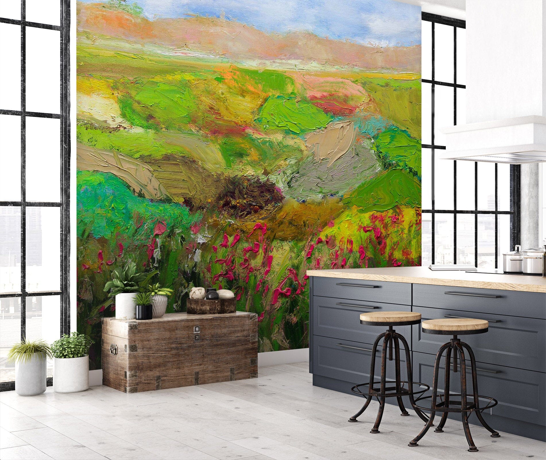 3D Red Roses 222 Allan P. Friedlander Wall Mural Wall Murals Wallpaper AJ Wallpaper 2