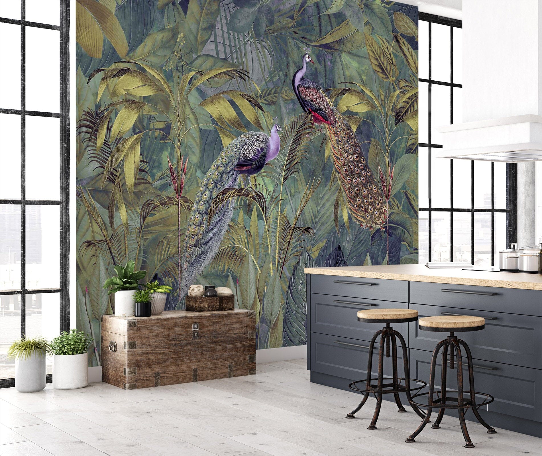 3D Beautiful Peacock 1014 Andrea haase Wall Mural Wall Murals Wallpaper AJ Wallpaper 2