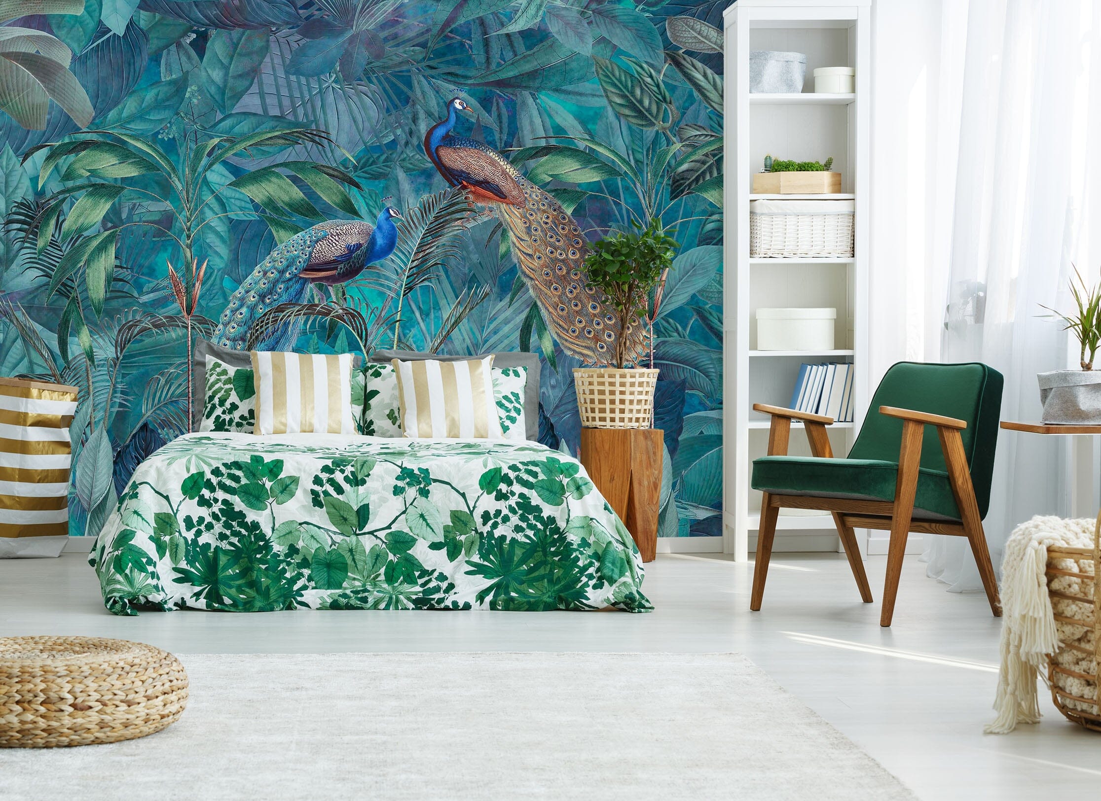 3D Beautiful Peacock 1013 Andrea haase Wall Mural Wall Murals Wallpaper AJ Wallpaper 2