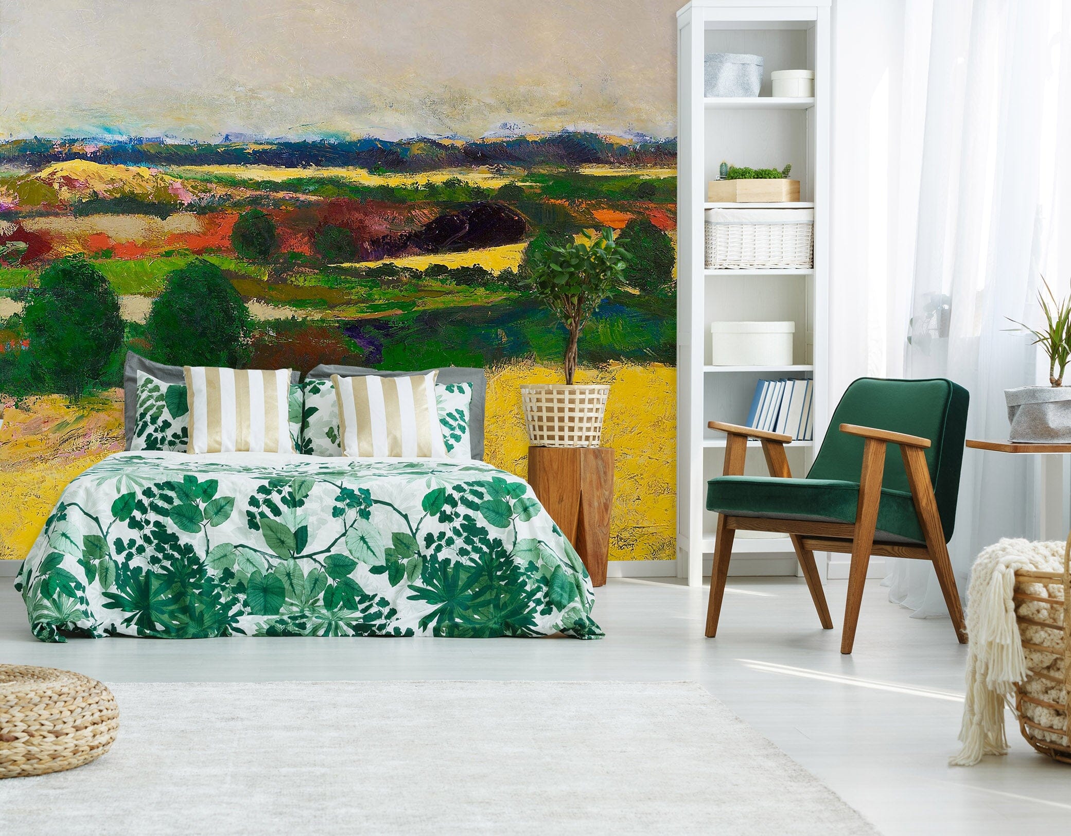 3D Golden Field 158 Allan P. Friedlander Wall Mural Wall Murals Wallpaper AJ Wallpaper 2