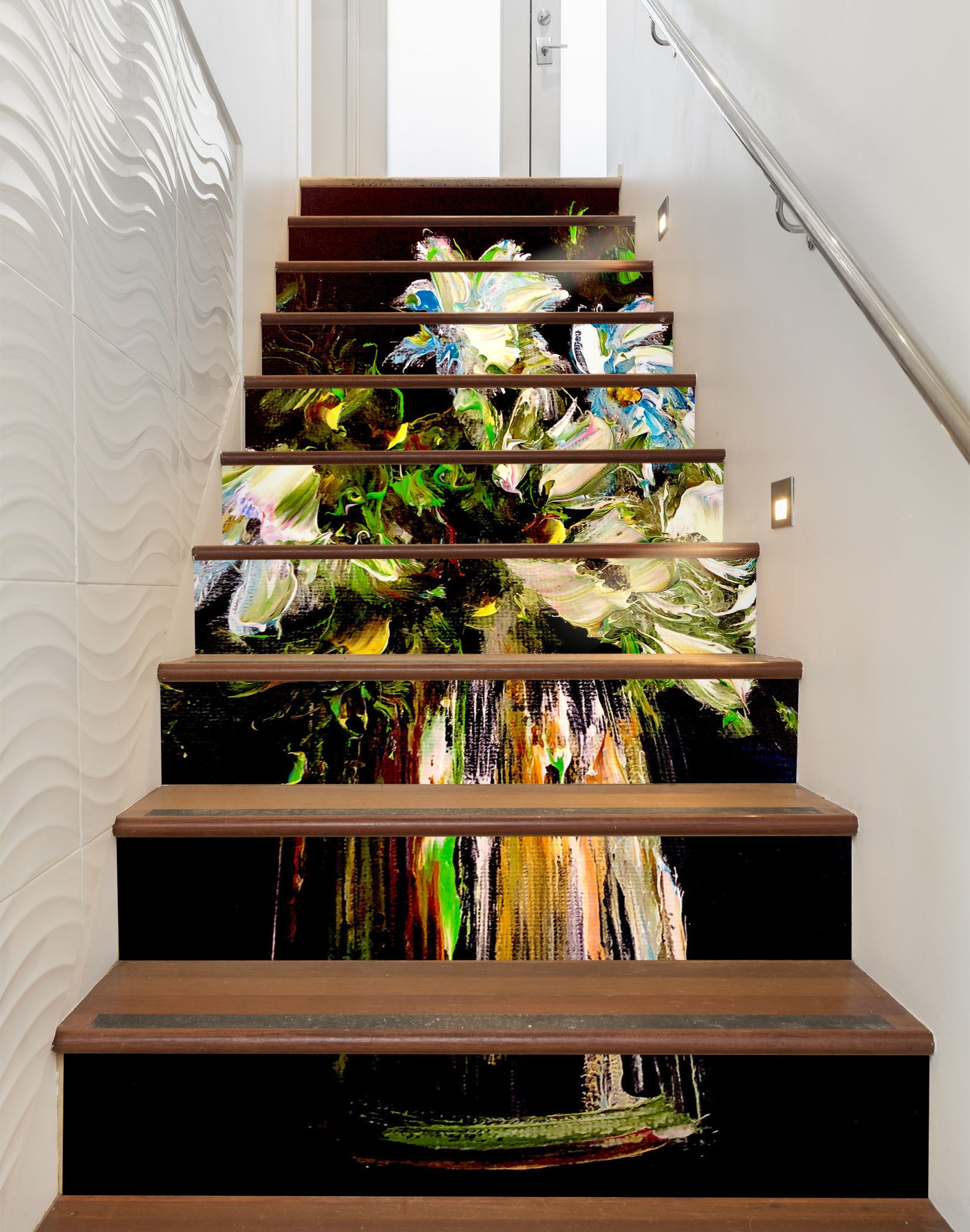 3D Painted Bouquet 2183 Skromova Marina Stair Risers
