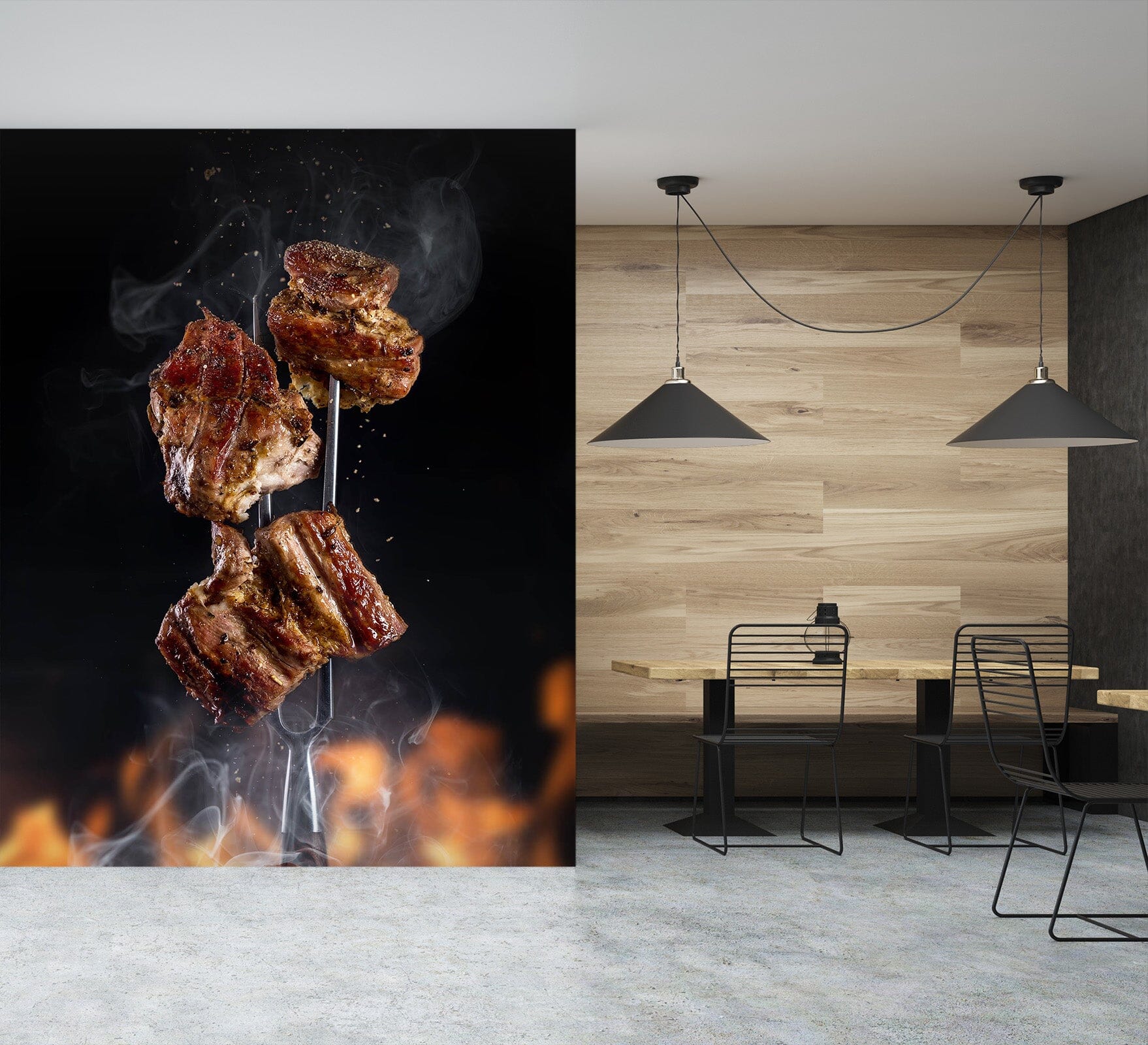 3D Charcoal Roast Beef 865 Wall Murals Wallpaper AJ Wallpaper 2