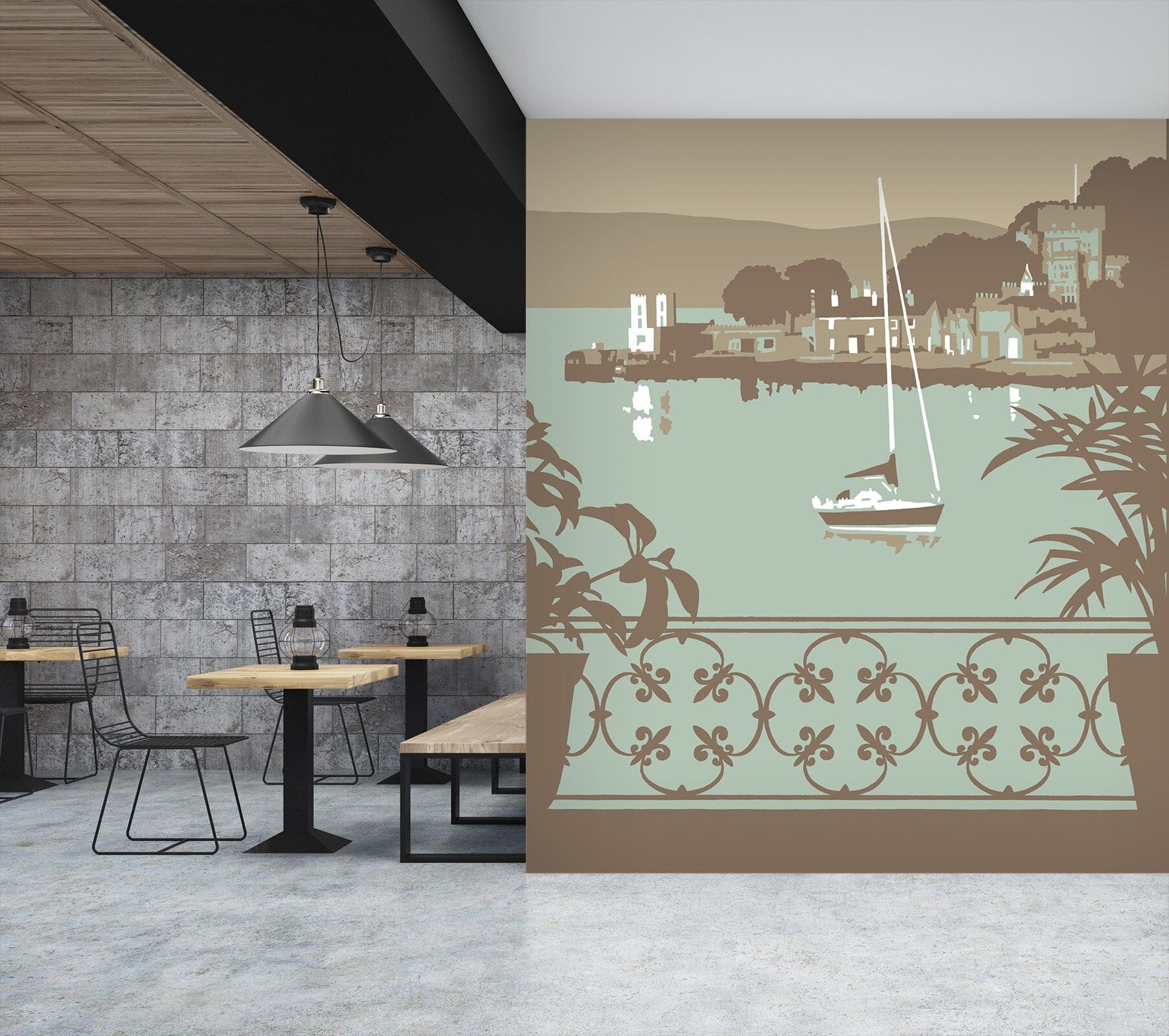 3D Sandbanks Balcony 1051 Steve Read Wall Mural Wall Murals Wallpaper AJ Wallpaper 2