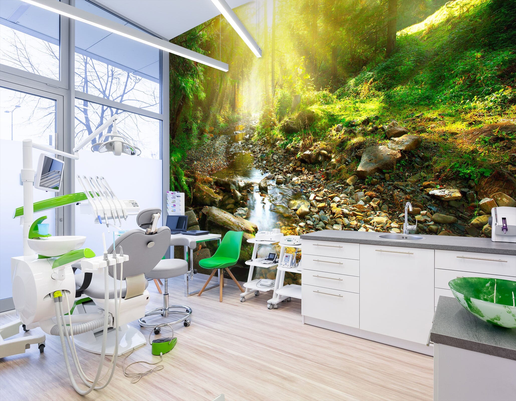 3D Sunset Stone 056 Wall Murals Wallpaper AJ Wallpaper 2