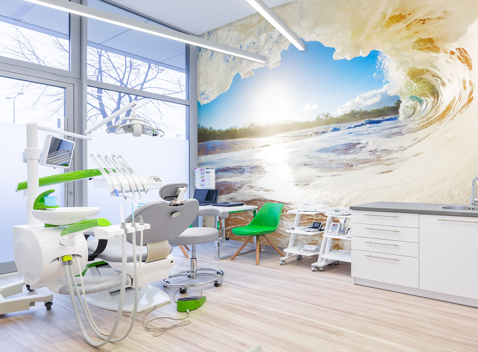 3D Ocean Wave 324 Wall Murals