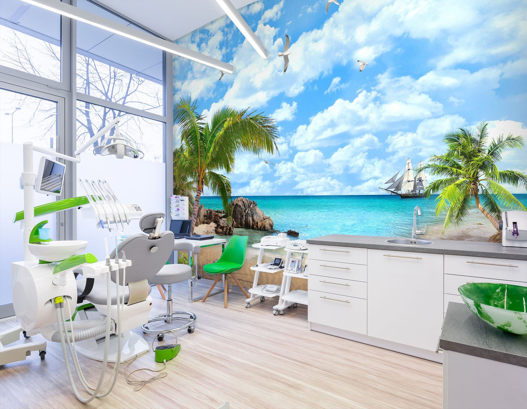 3D Beach Starfish 002 Wall Murals Wallpaper AJ Wallpaper 2