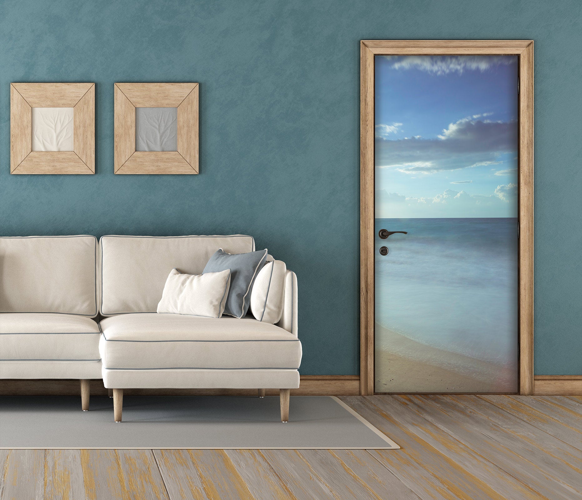 3D Beach Ocean 10732 Assaf Frank Door Mural