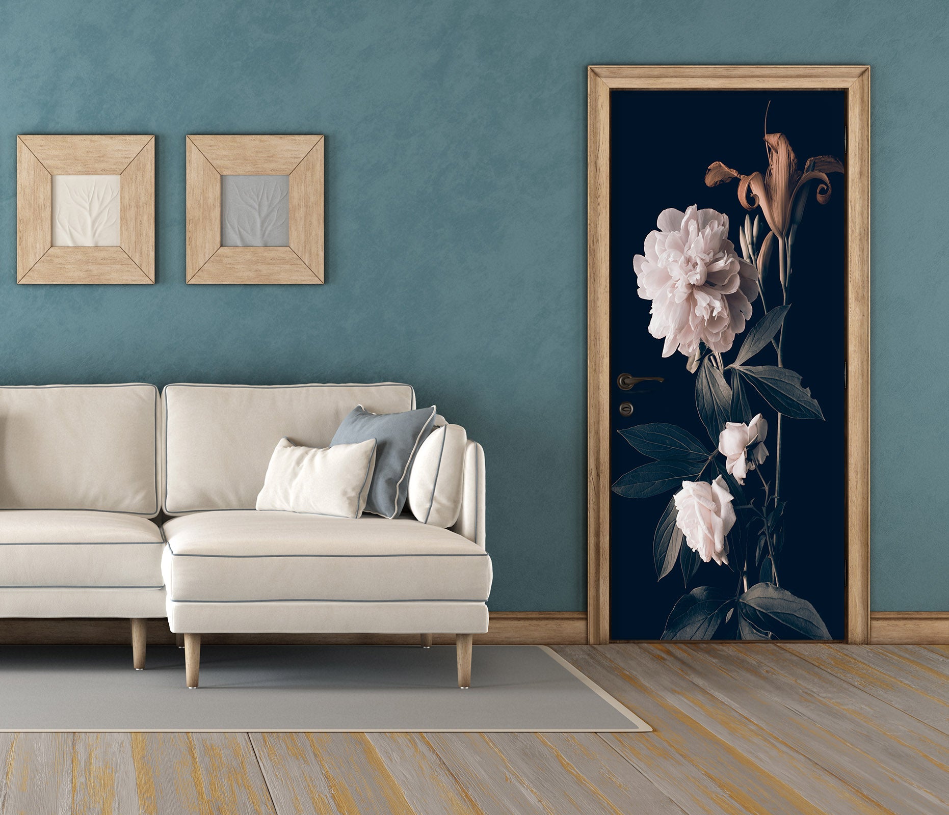 3D Flowers 25184 Door Mural