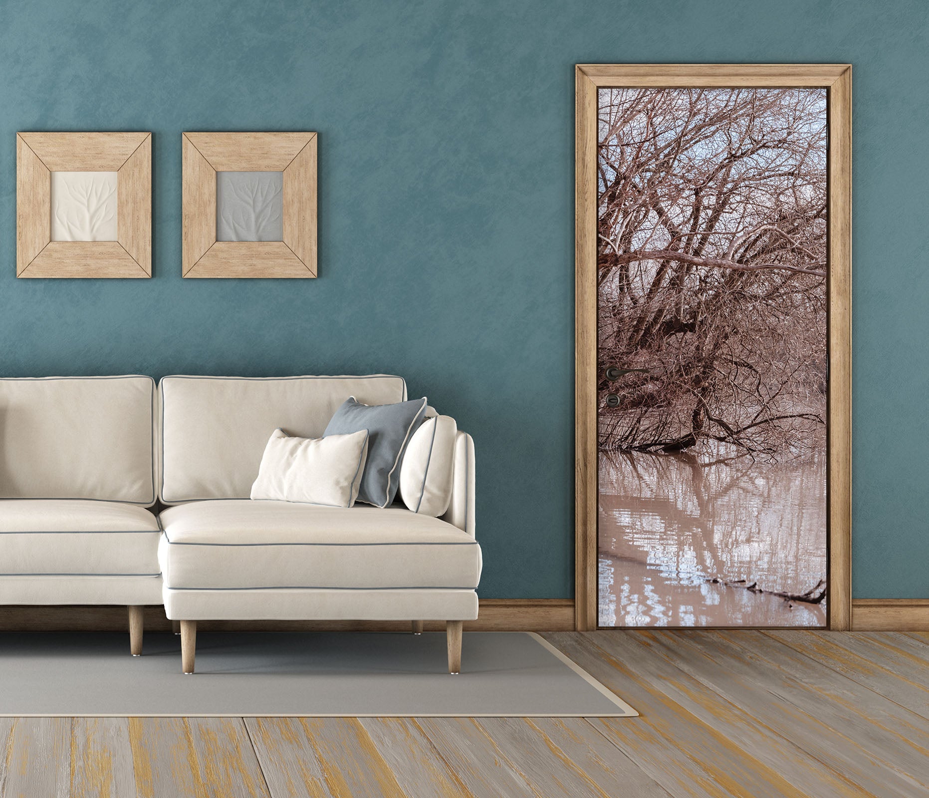 3D Bough Lake 5063 Assaf Frank Door Mural