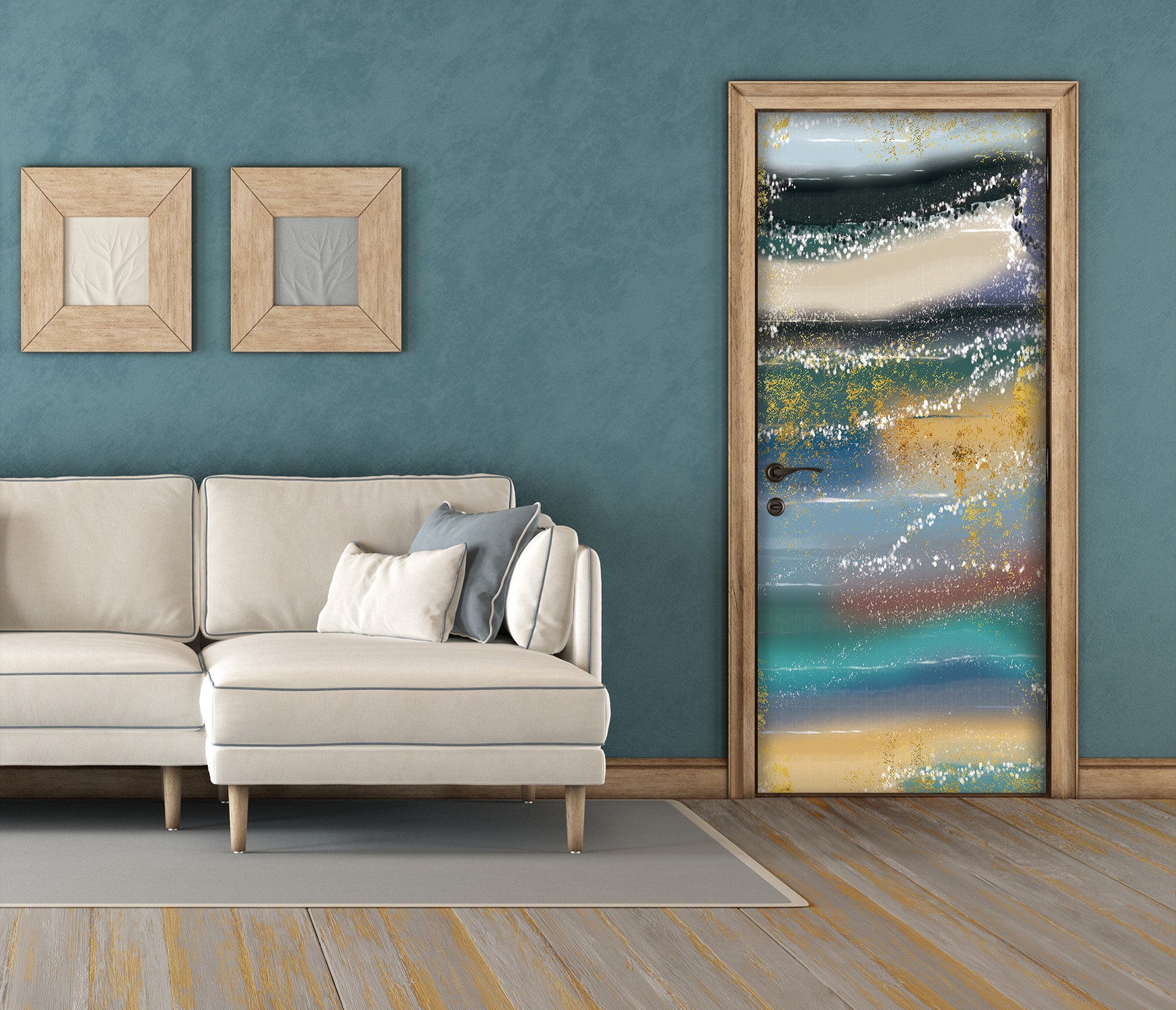 3D Color Pattern 21209 Door Mural