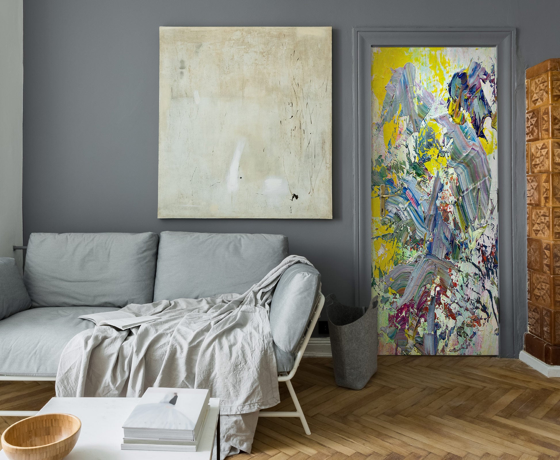 3D Paint Brush Texture 93182 Allan P. Friedlander Door Mural