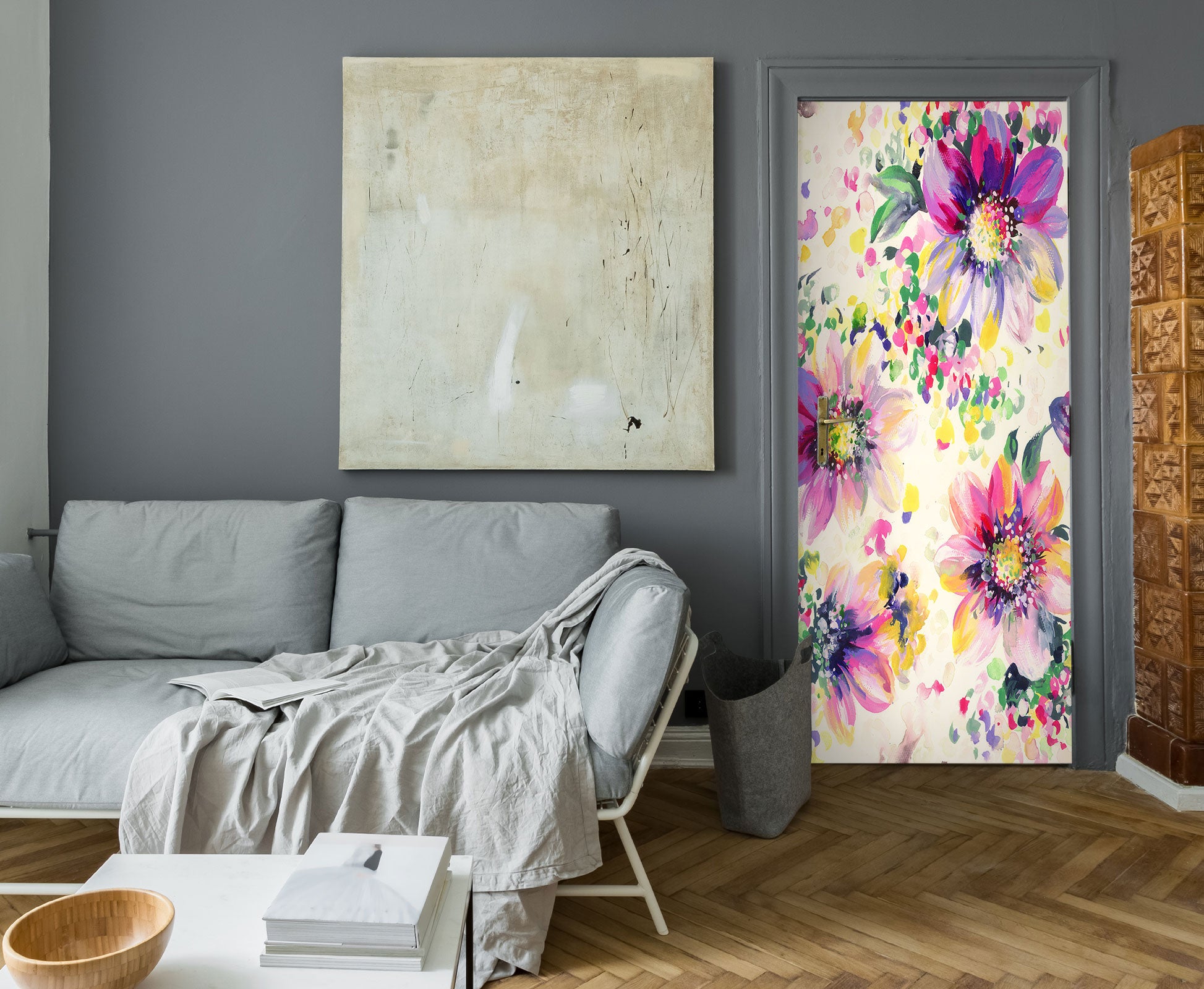 3D Flowers 25048 Door Mural