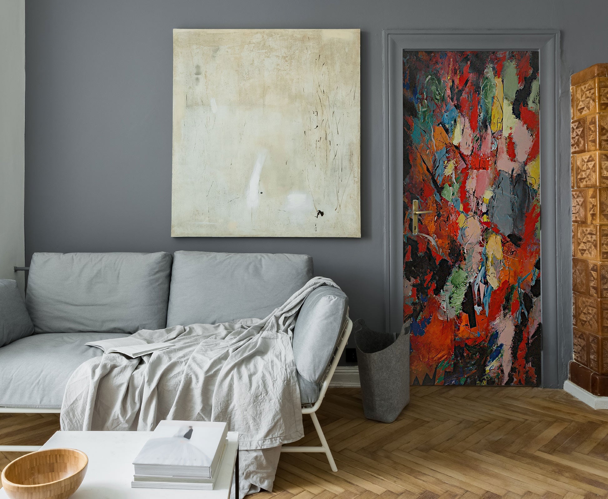 3D Color Paint Texture 10107 Allan P. Friedlander Door Mural