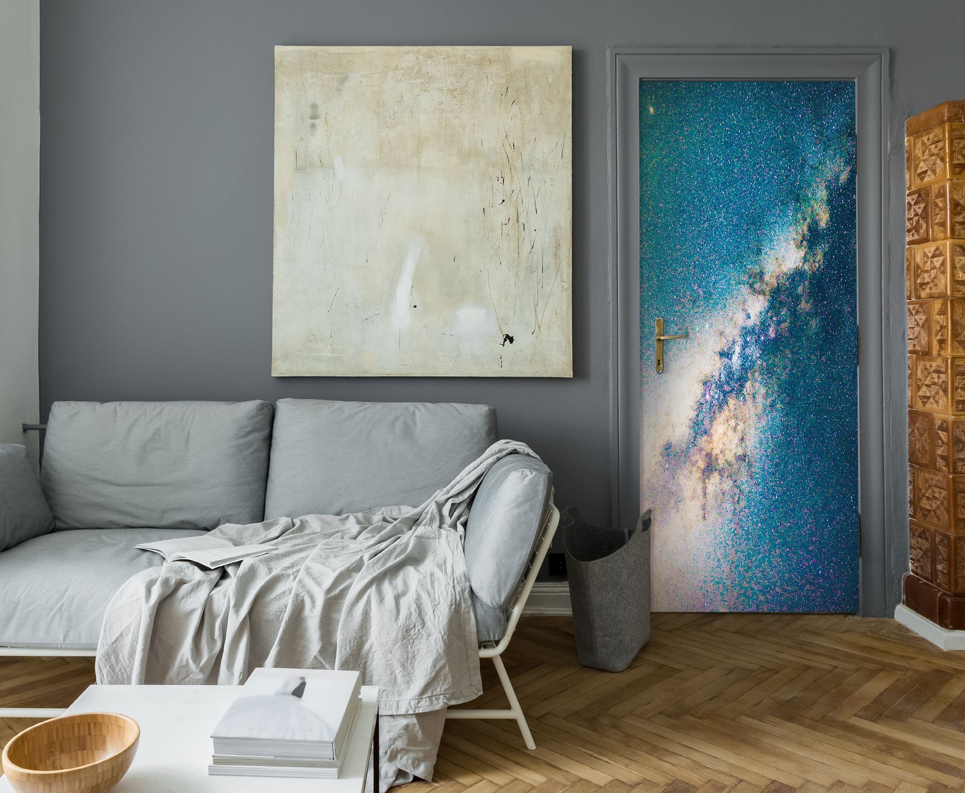3D Starry Sky 25026 Door Mural