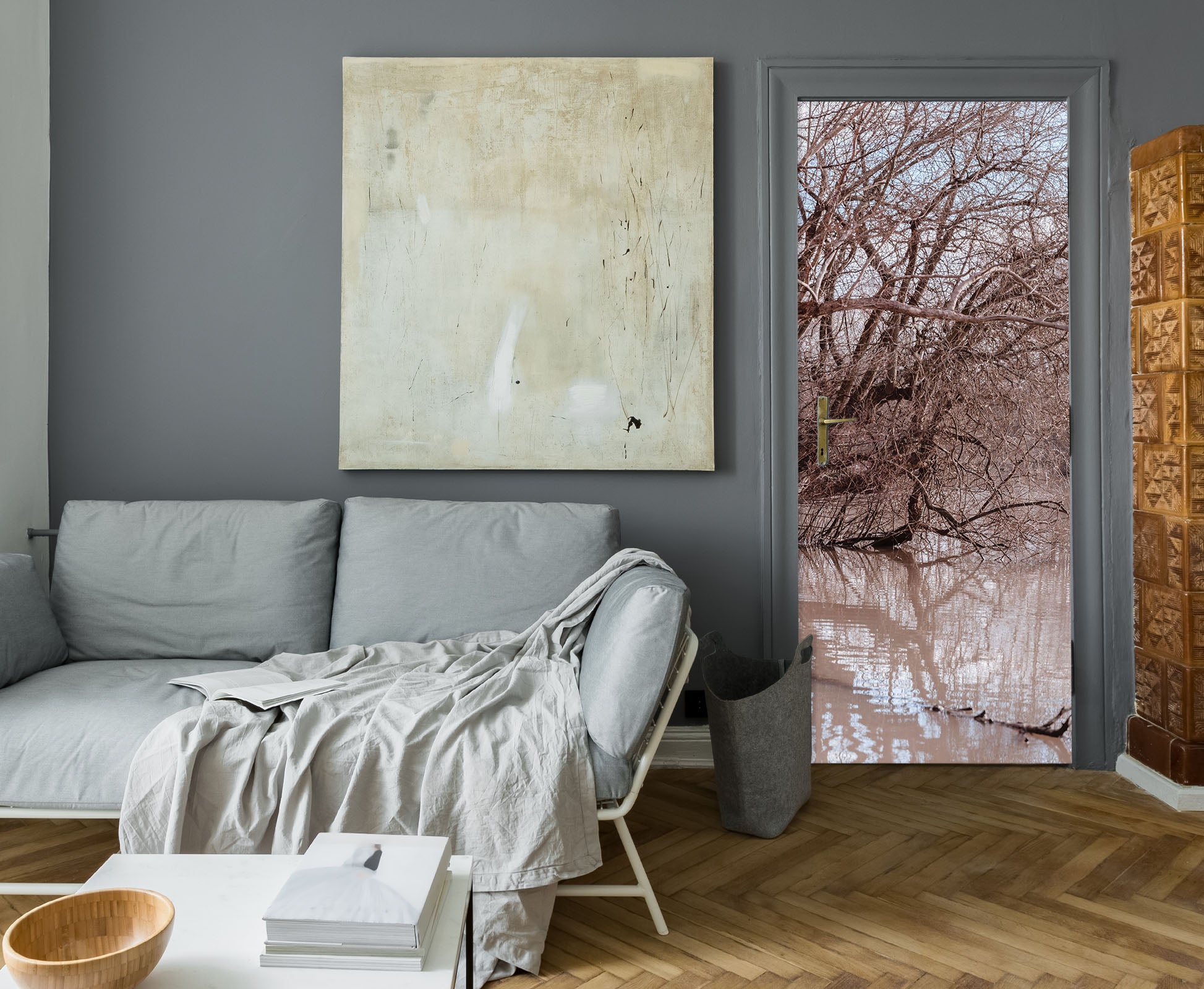 3D Bough Lake 5063 Assaf Frank Door Mural