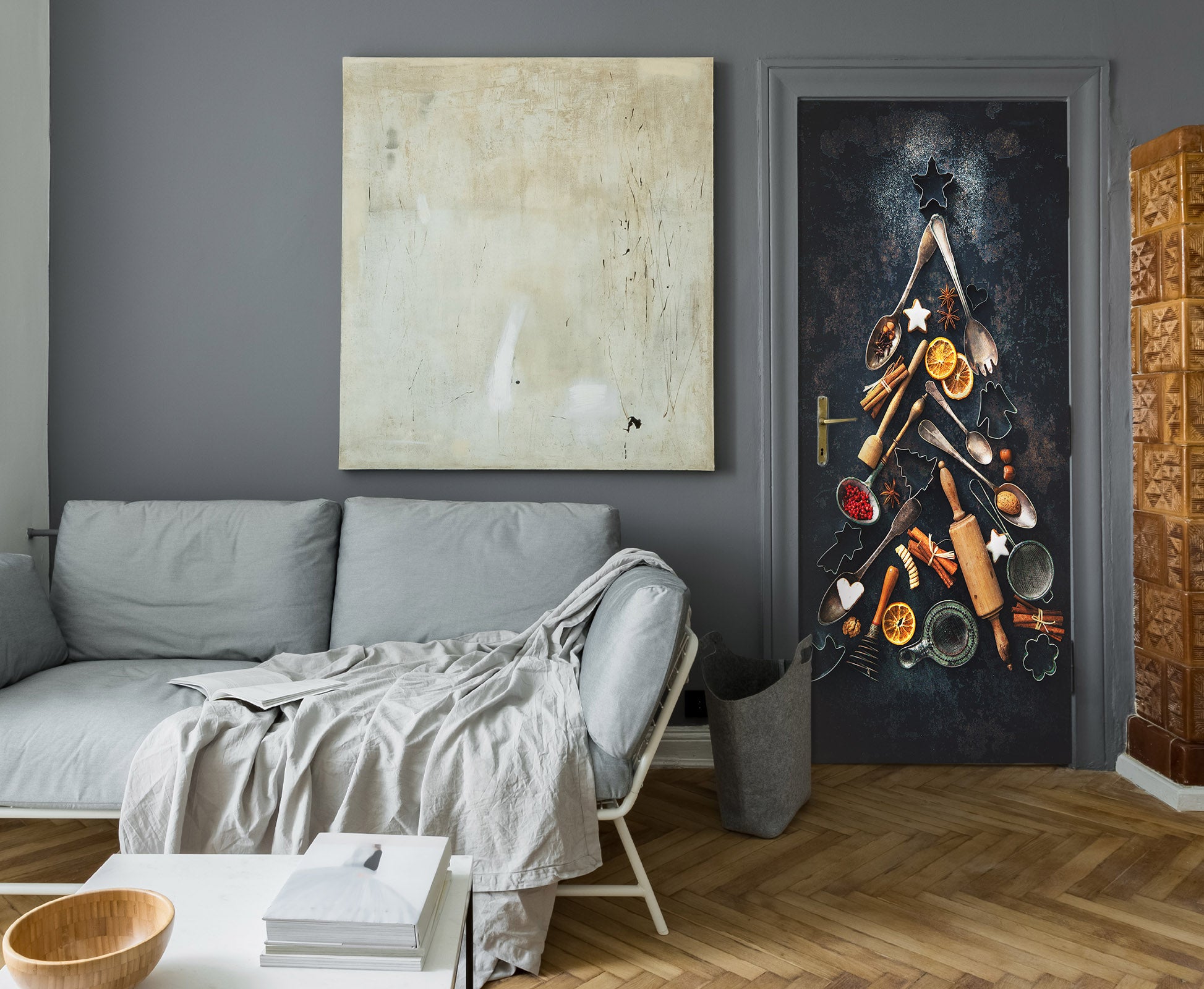 3D Kitchenware 22127 Door Mural