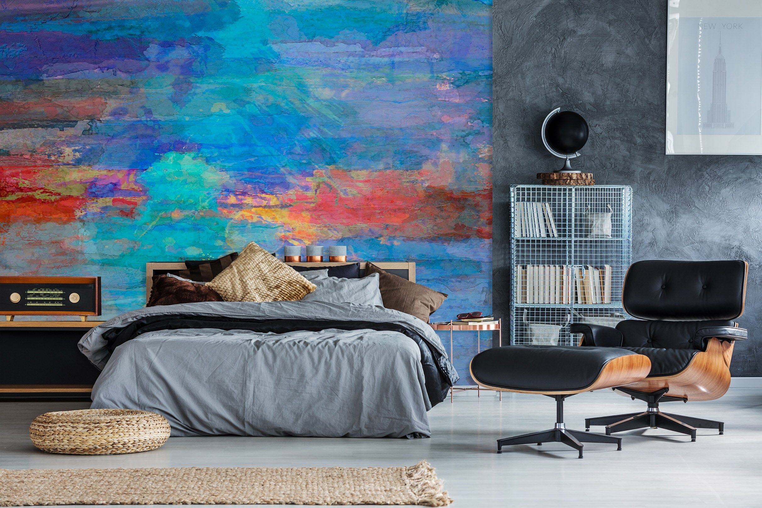 3D Blue Graffiti 1527 Michael Tienhaara Wall Mural Wall Murals Wallpaper AJ Wallpaper 2