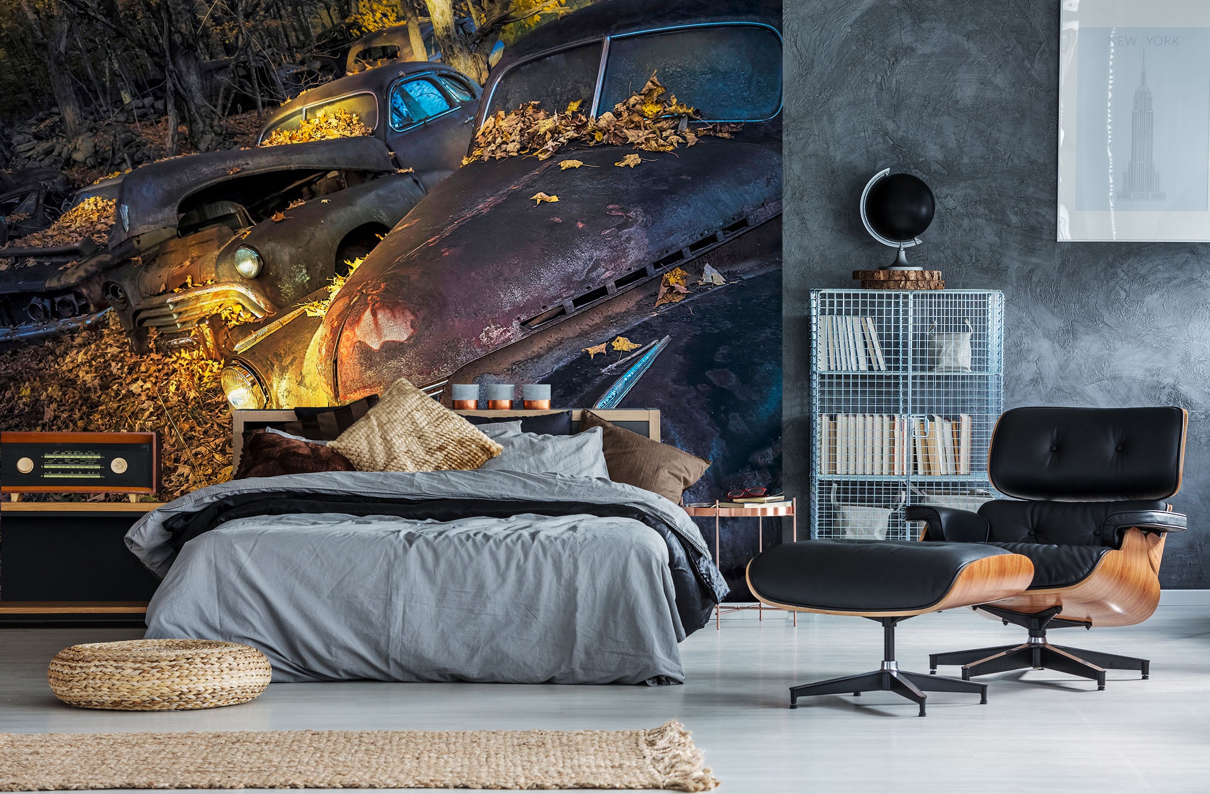 3D Scrap Car 85017 Jerry LoFaro Wall Mural Wall Murals