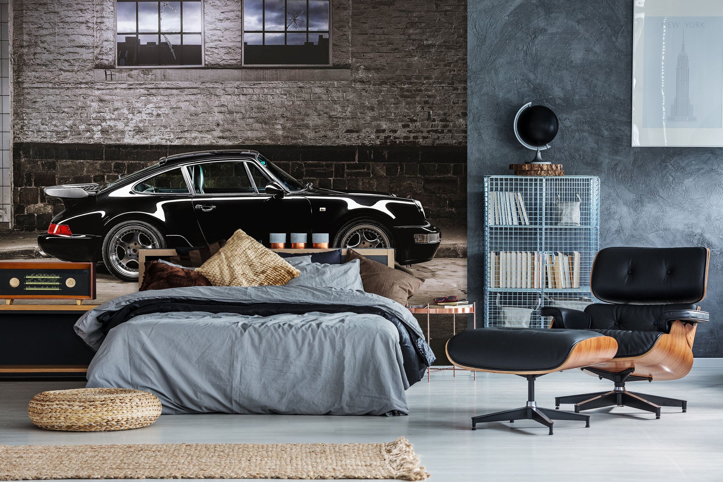 3D Black Luxury Car 1132 Wall Murals Wallpaper AJ Wallpaper 2
