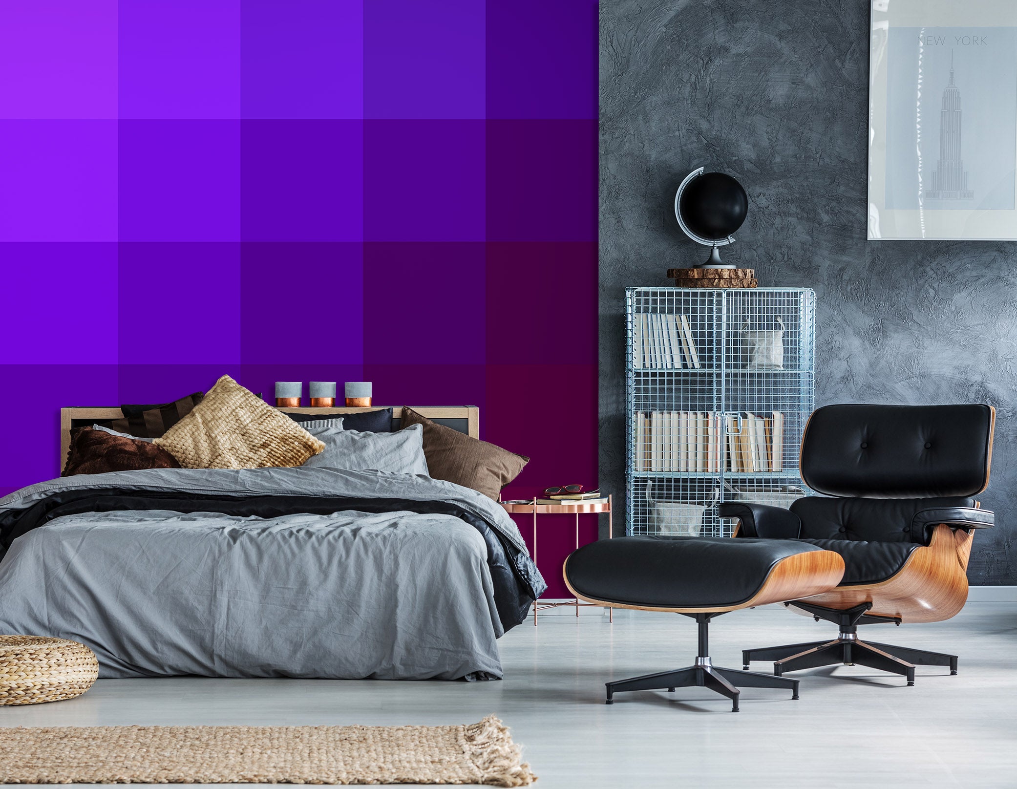 3D Purple 70112 Shandra Smith Wall Mural Wall Murals