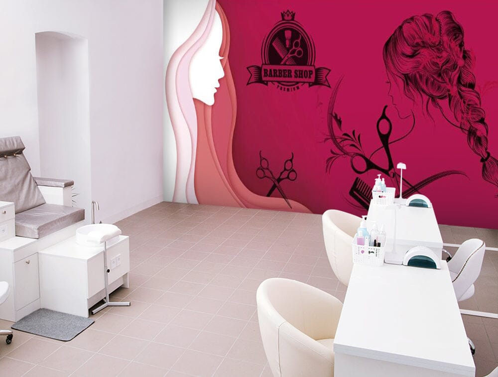 3D Hair Cutting Scissors 1550 Wall Murals Wallpaper AJ Wallpaper 2