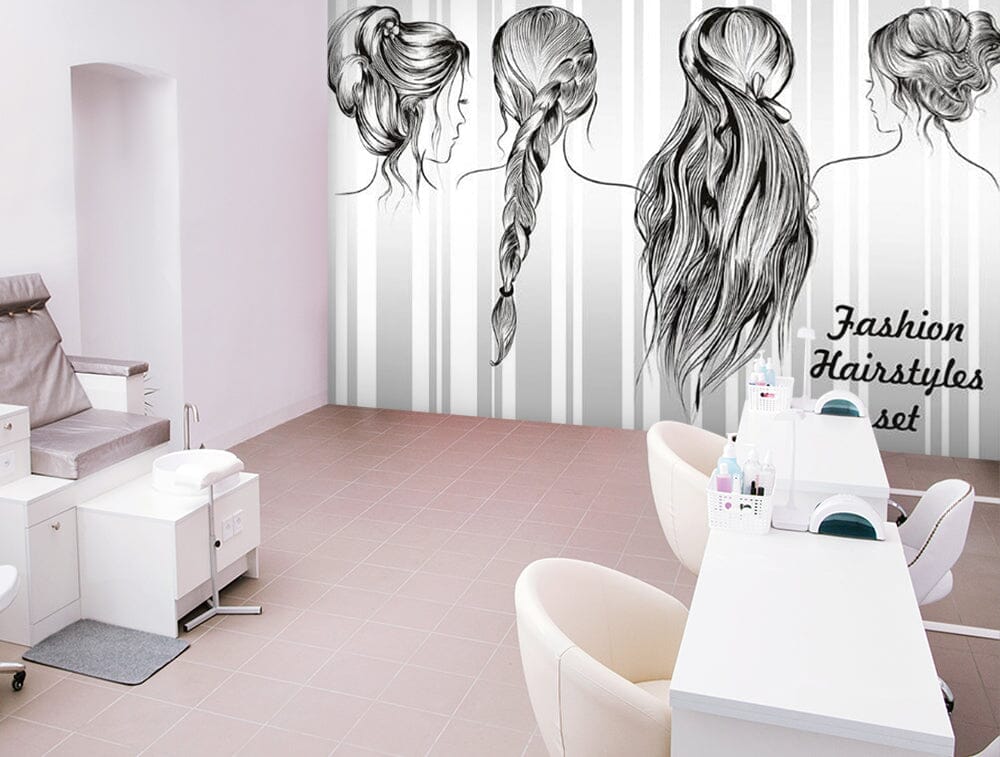3D Long Hair Styling 1577 Wall Murals Wallpaper AJ Wallpaper 2