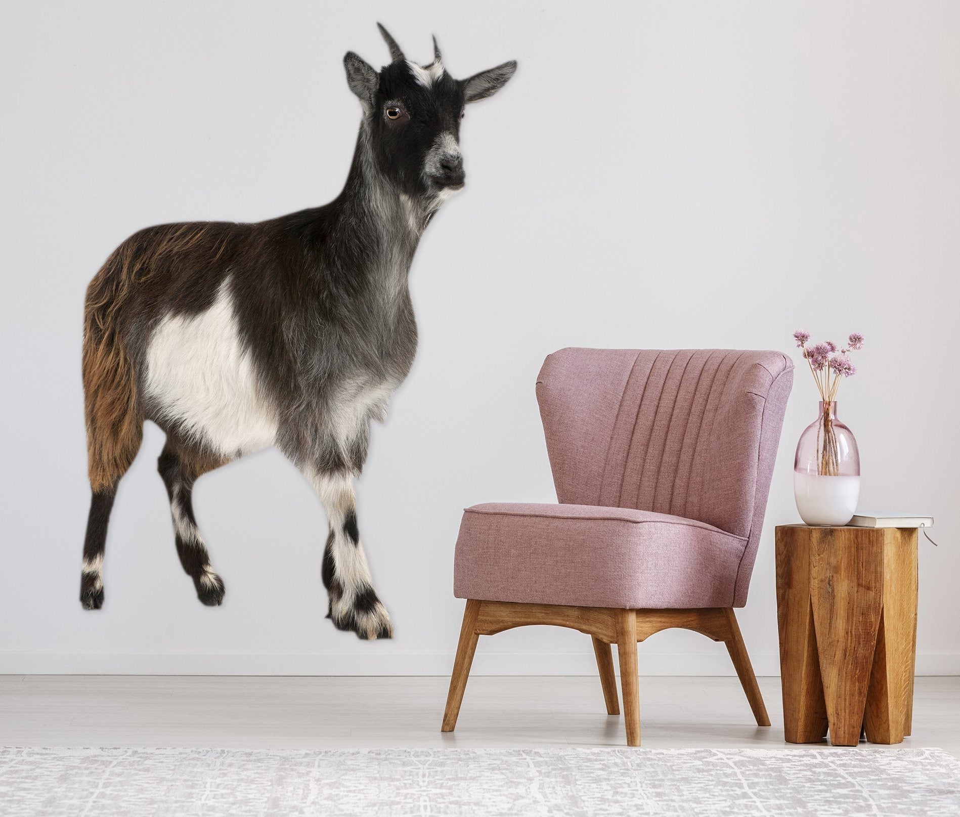 3D Standing Sheep 014 Animals Wall Stickers Wallpaper AJ Wallpaper