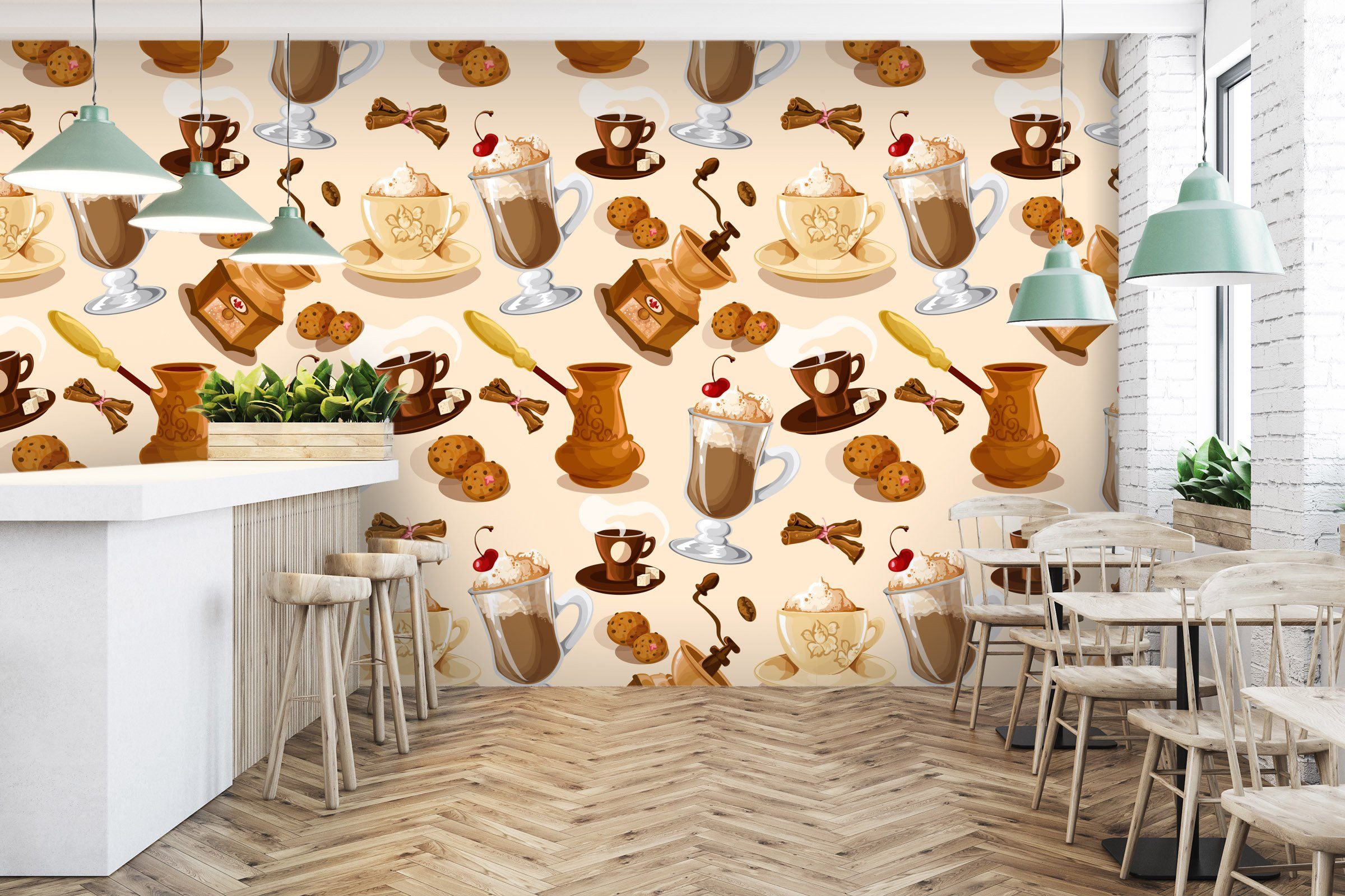 3D Coffee Ice Cream 113 Wallpaper AJ Wallpaper 2