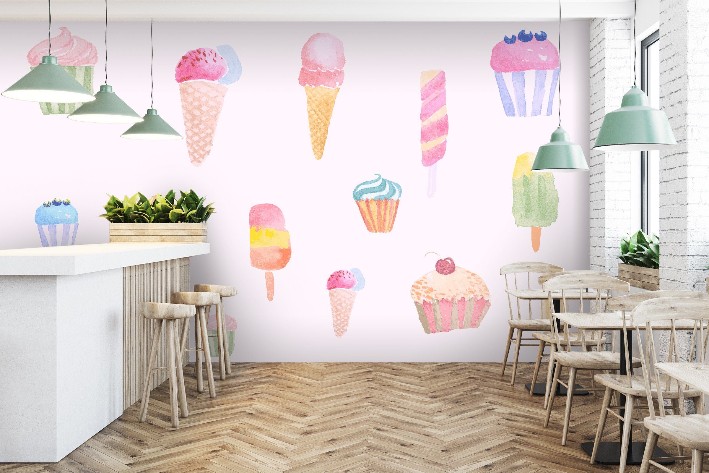 3D Pink Ice Cream 14 Wallpaper AJ Wallpaper 2