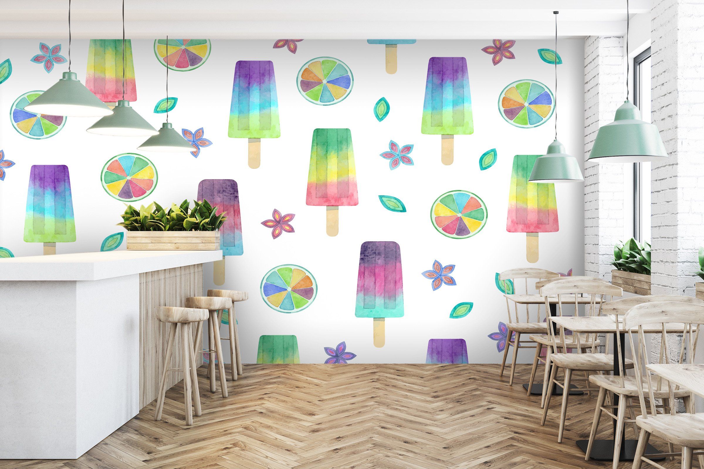 3D Gradient Ice Cream 1231 Wallpaper AJ Wallpaper 2