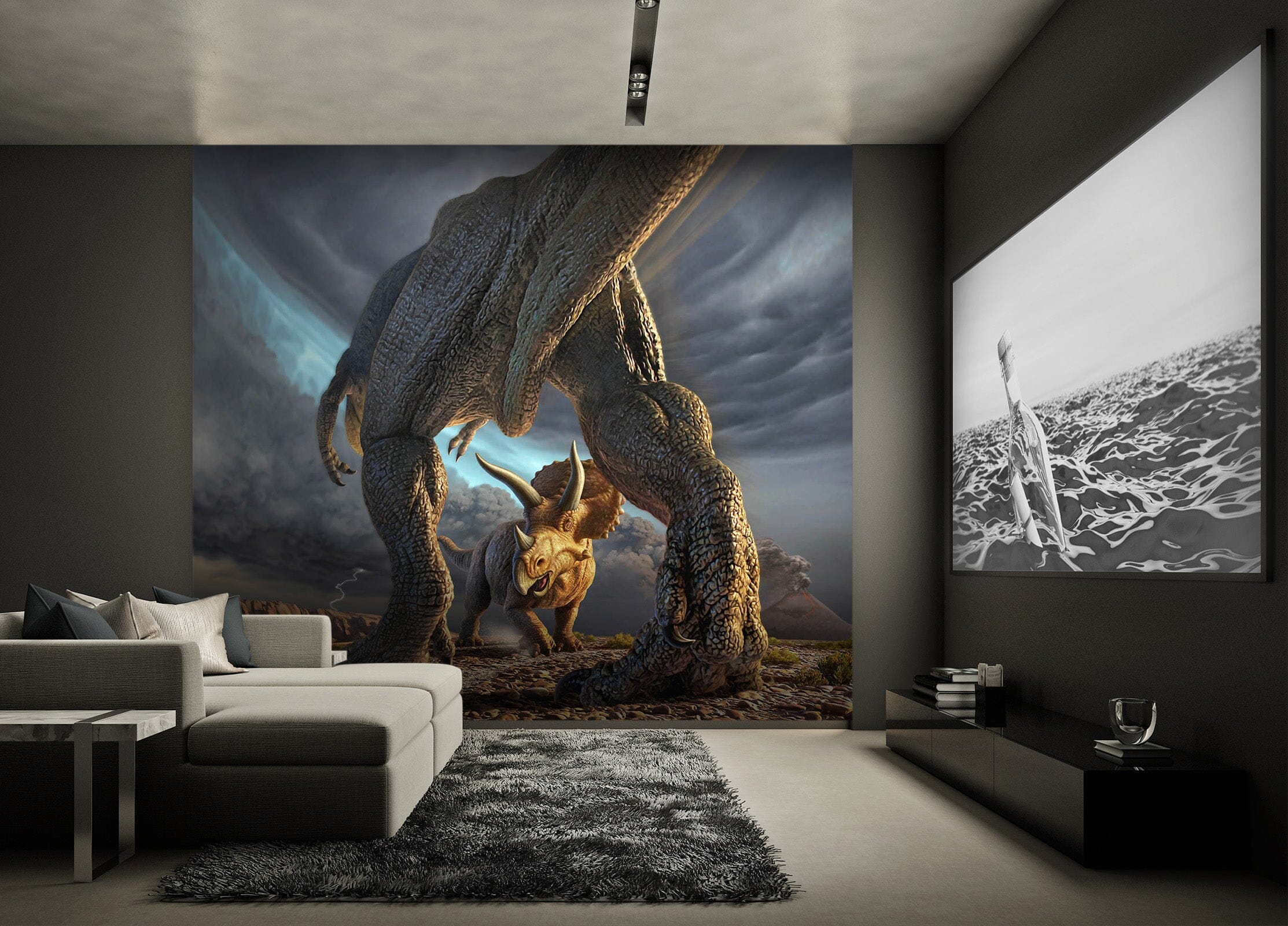 3D Face Off 1410 Jerry LoFaro Wall Mural Wall Murals Wallpaper AJ Wallpaper 2