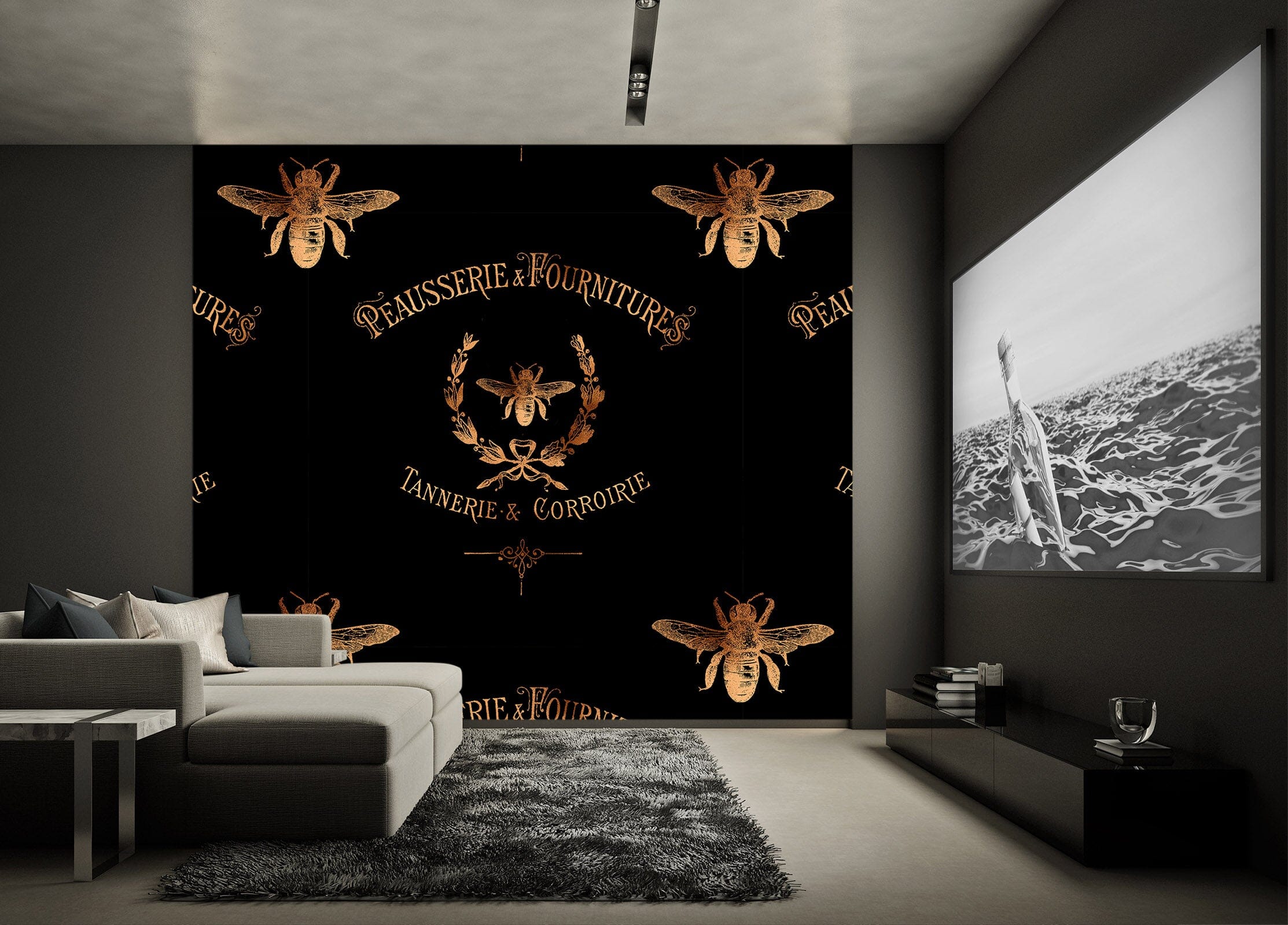 3D Golden Bug 133 Uta Naumann Wall Mural Wall Murals Wallpaper AJ Wallpaper 2
