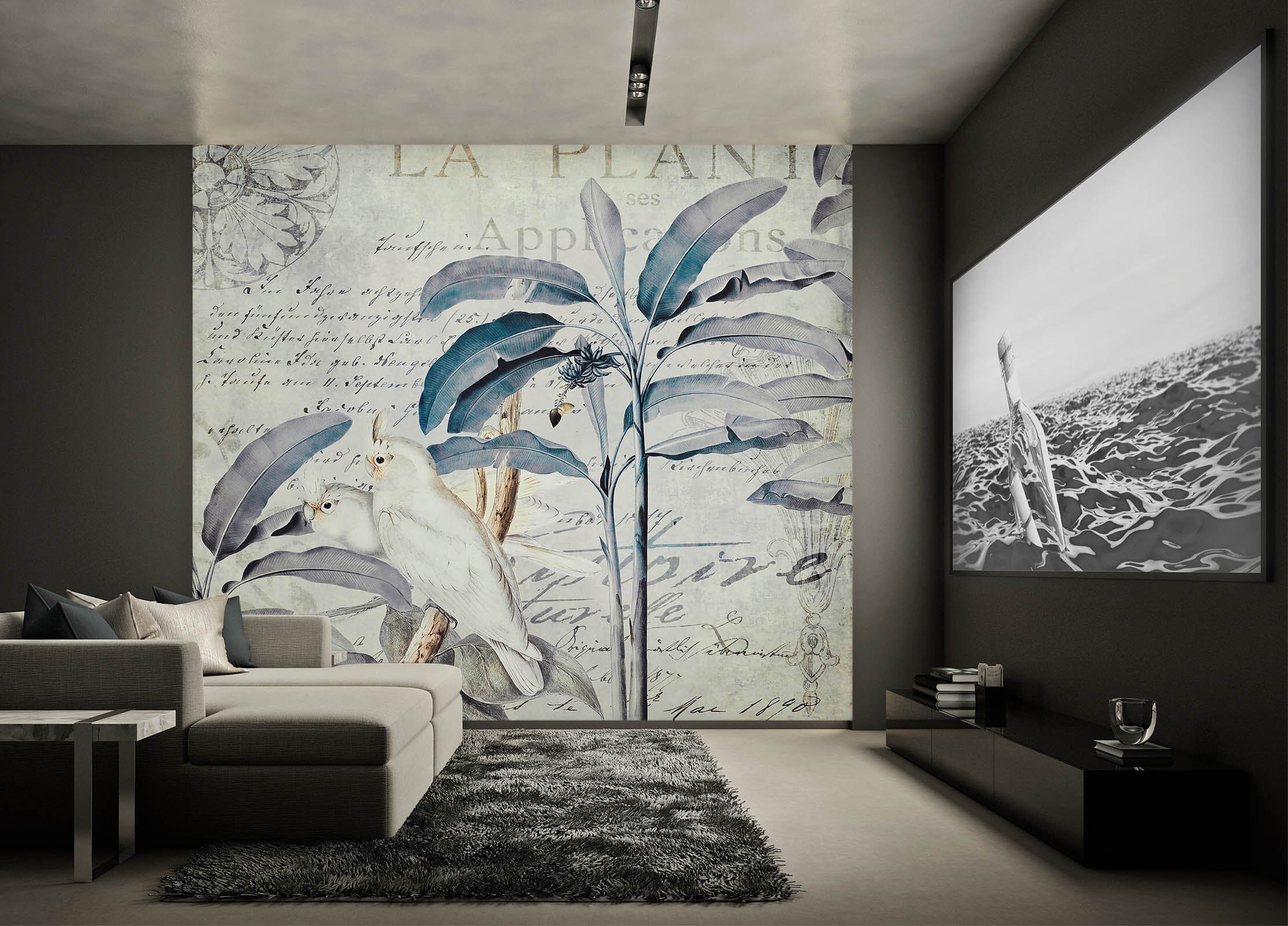 3D White Bird 1423 Andrea haase Wall Mural Wall Murals Wallpaper AJ Wallpaper 2