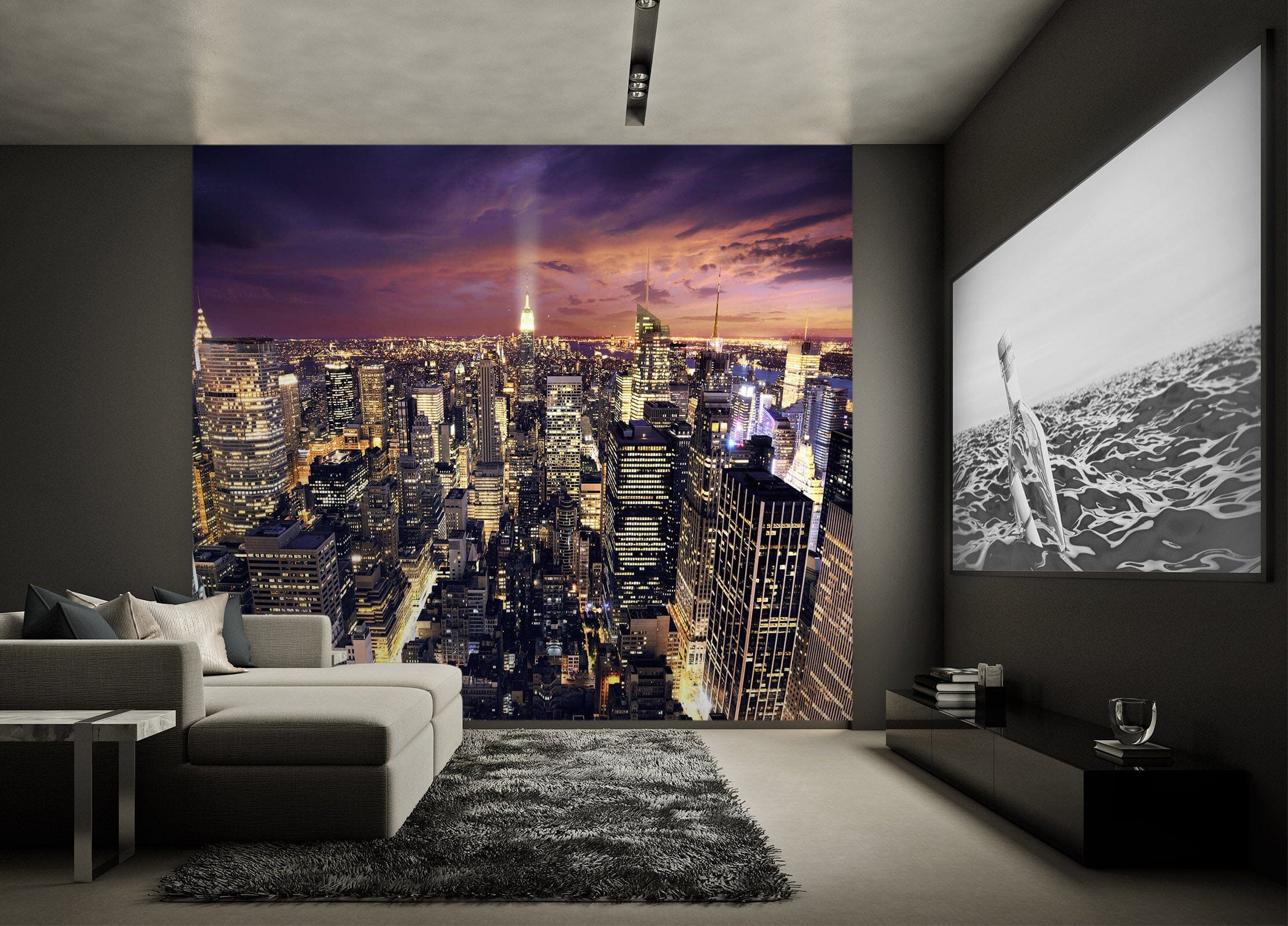 3D Night City 1407 Wall Murals Wallpaper AJ Wallpaper 2