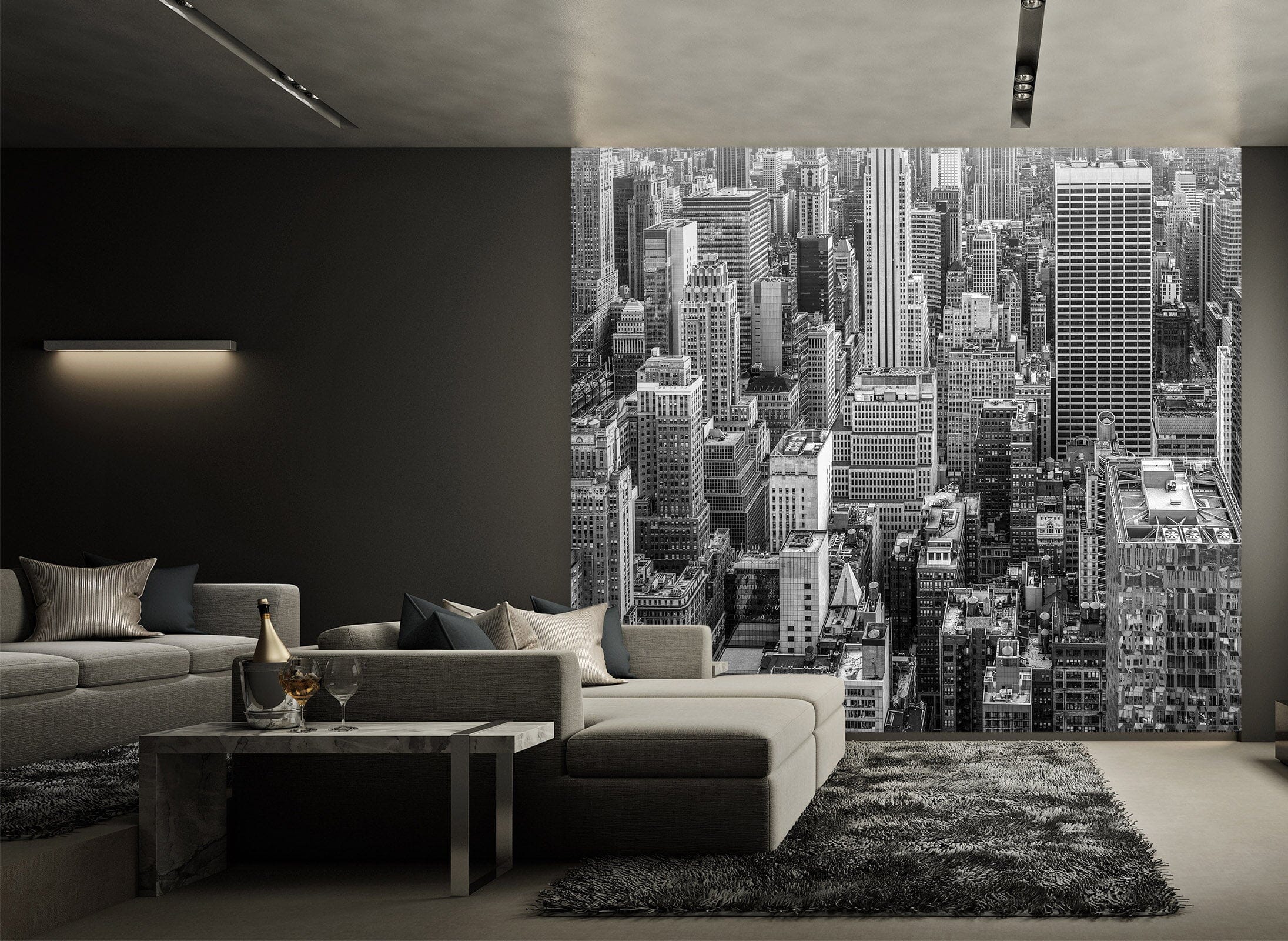3D Grey City 1413 Marco Carmassi Wall Mural Wall Murals Wallpaper AJ Wallpaper 2